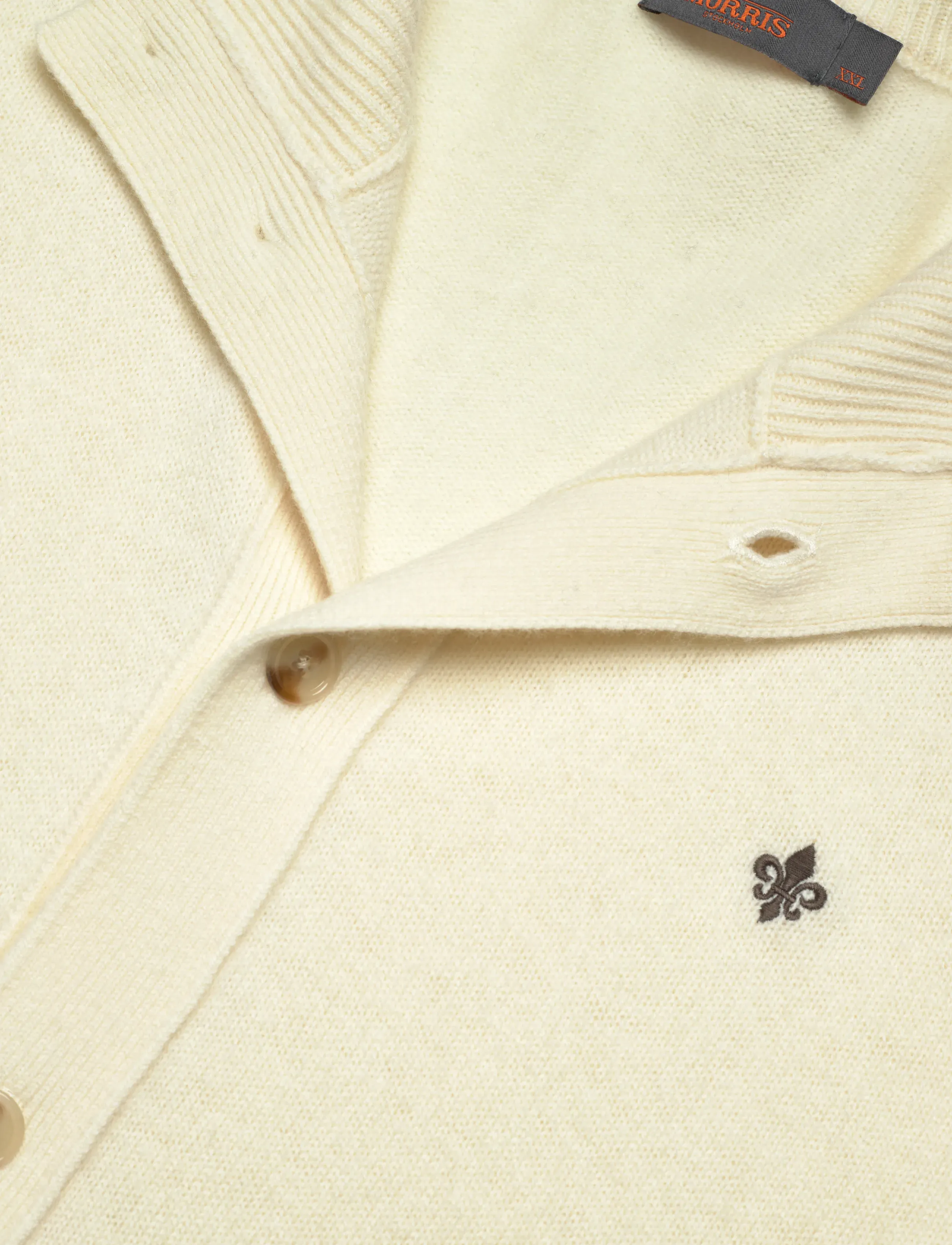 Morris - Hertford Button Cardigan - off white - 2