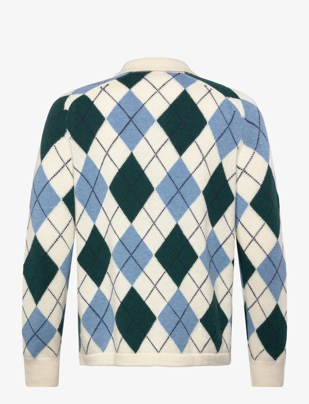Morris - Graham Knitted Rugger - kootud polosärgid - off white - 2