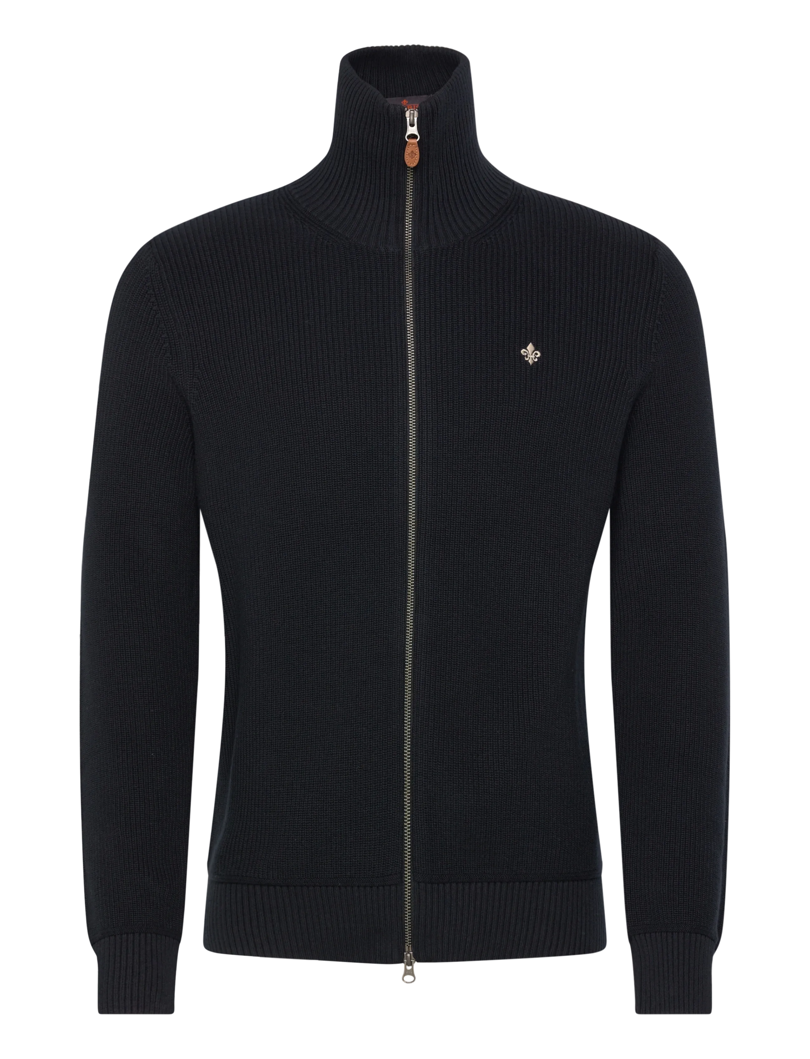 Morris Bernard Zip Cardigan - Morris Stockholm - BLUE / navy