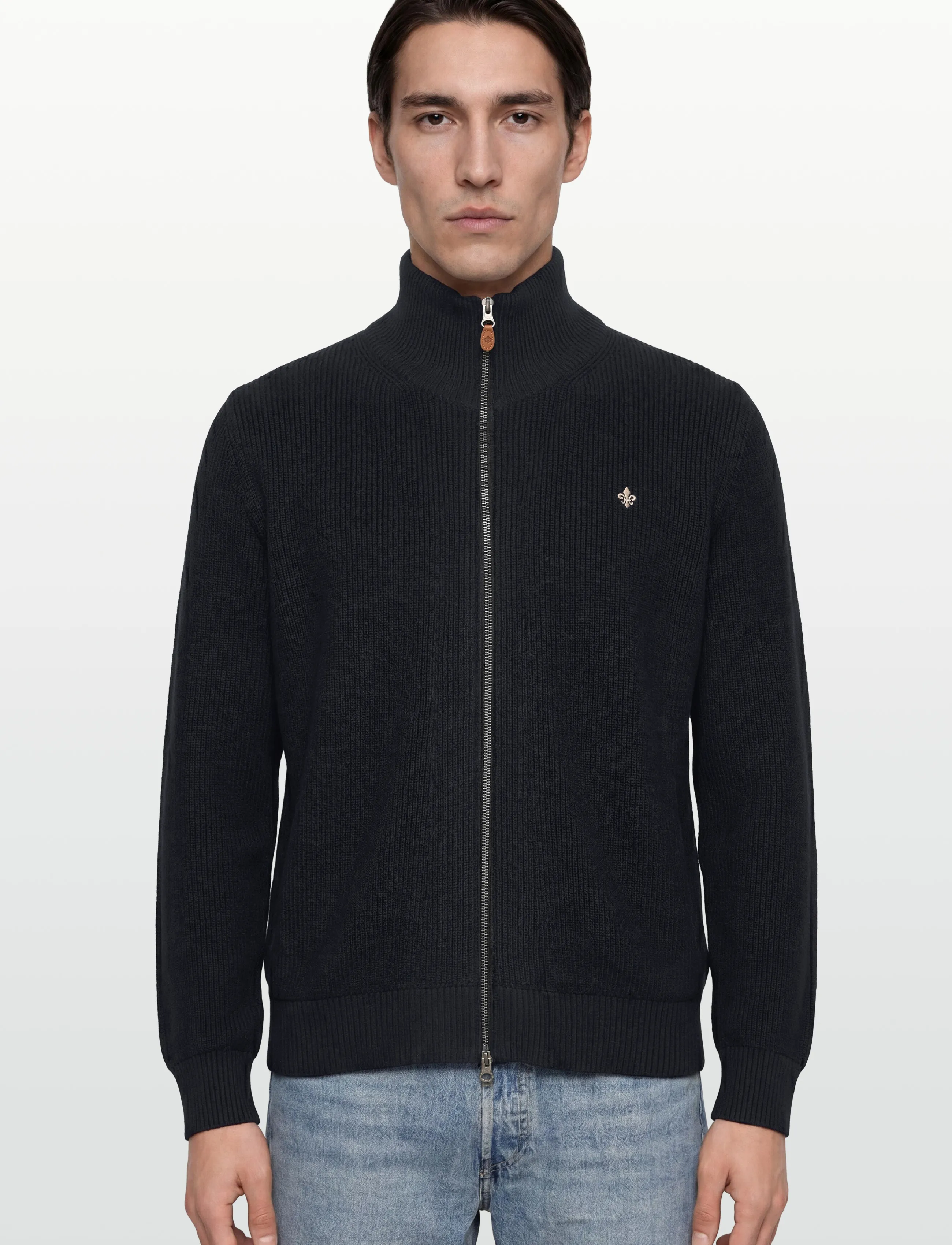 Morris - Bernard Zip Cardigan - blue - 3