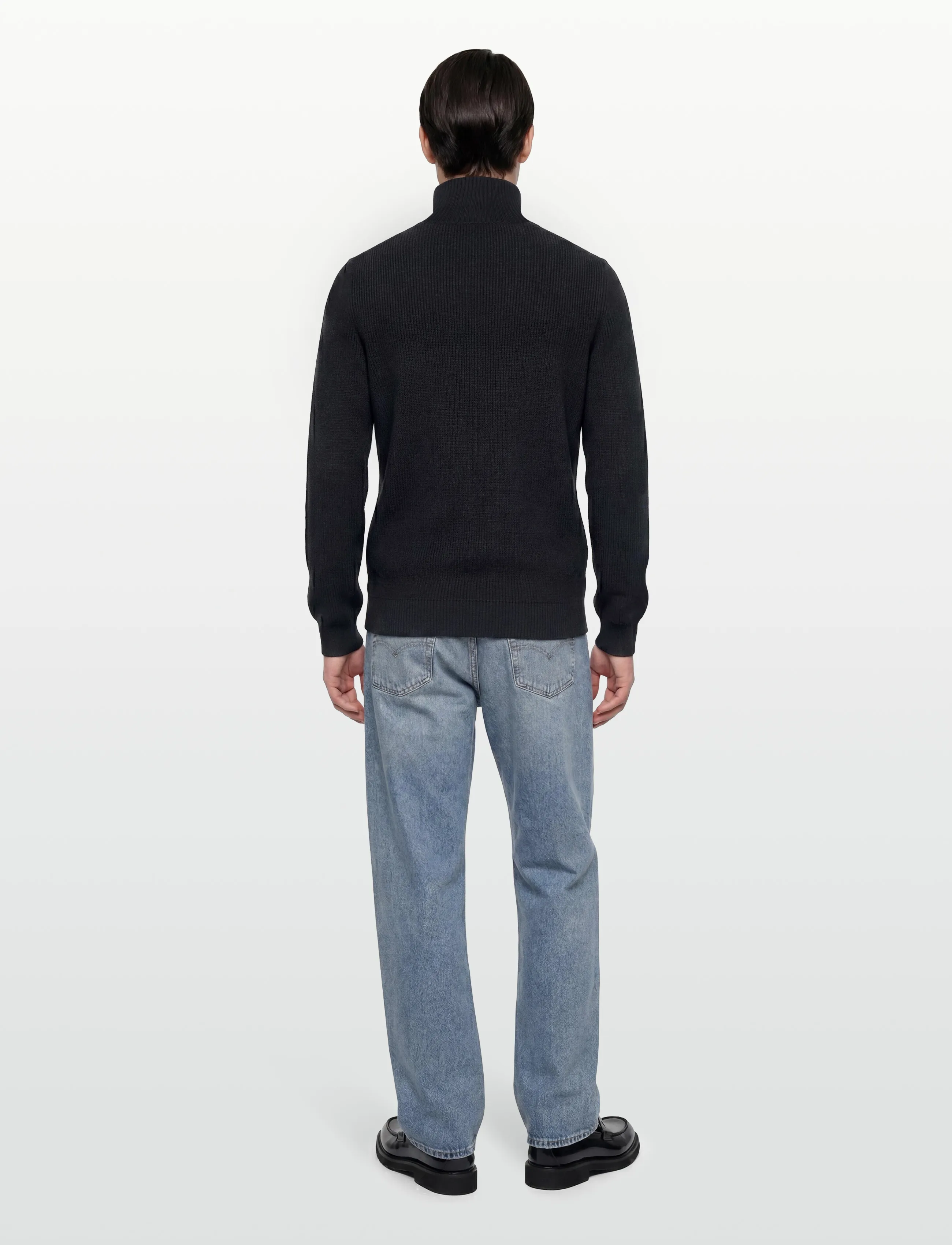 Morris - Bernard Zip Cardigan - blue - 4