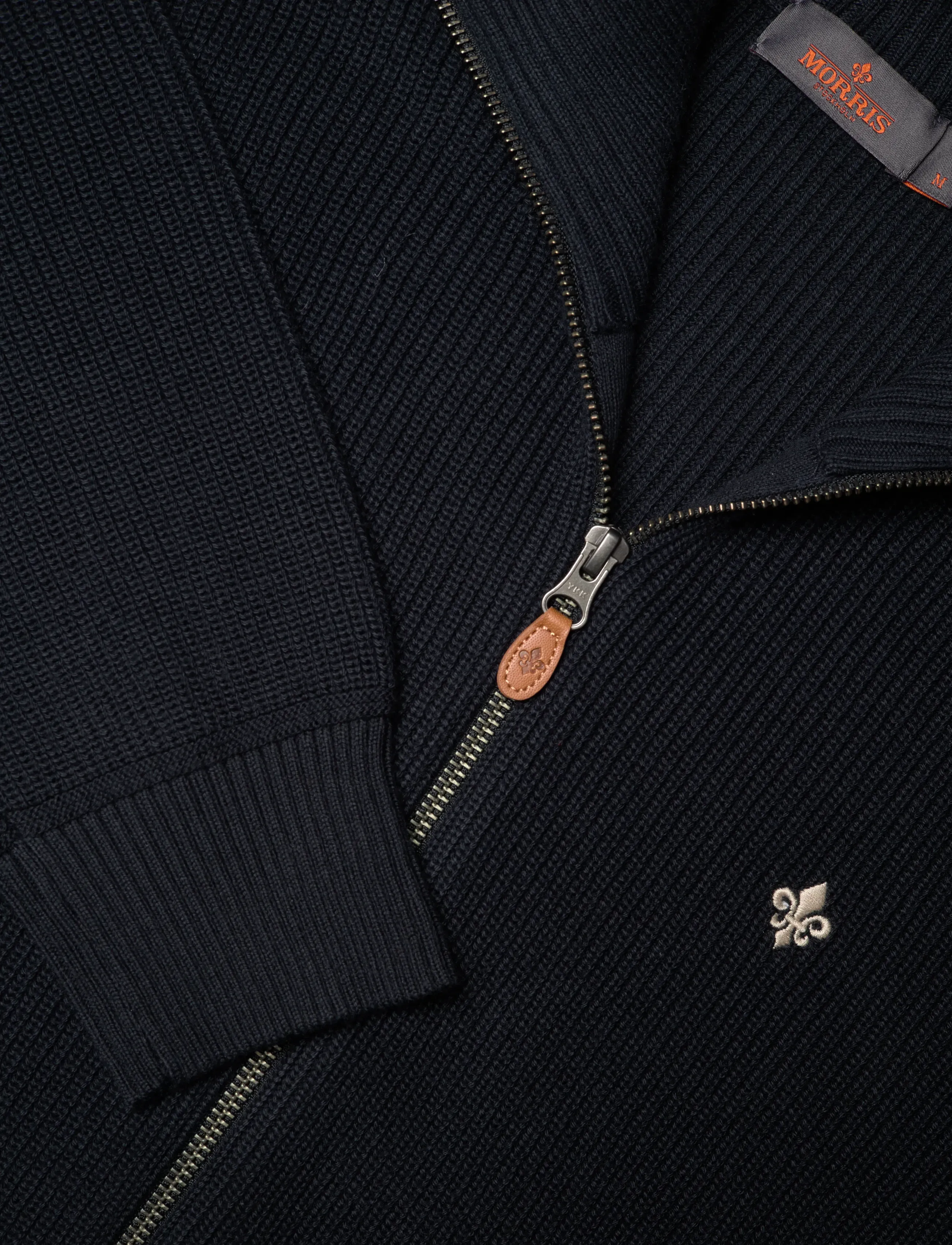 Morris - Bernard Zip Cardigan - blue - 5