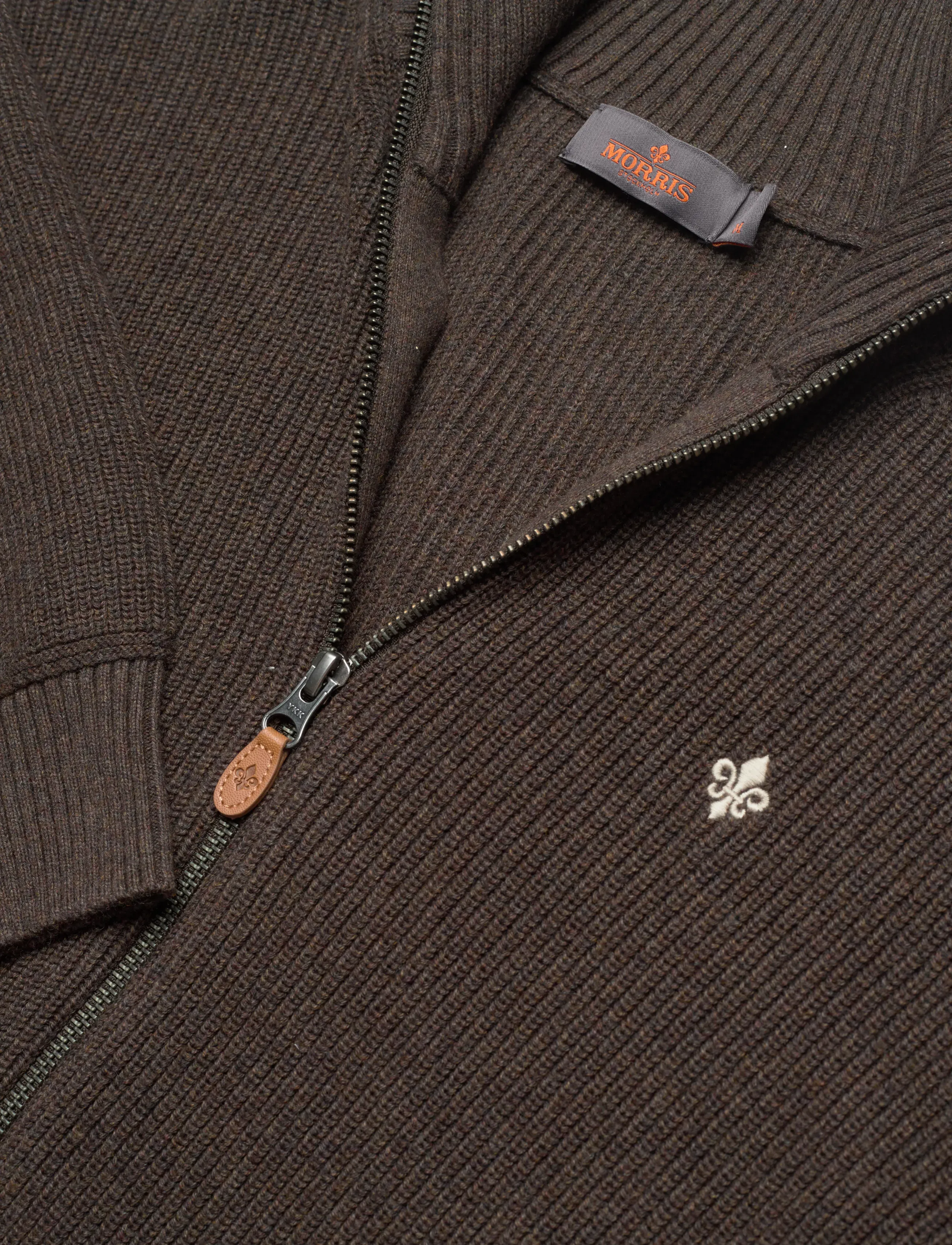 Morris - Bernard Zip Cardigan - brown - 5