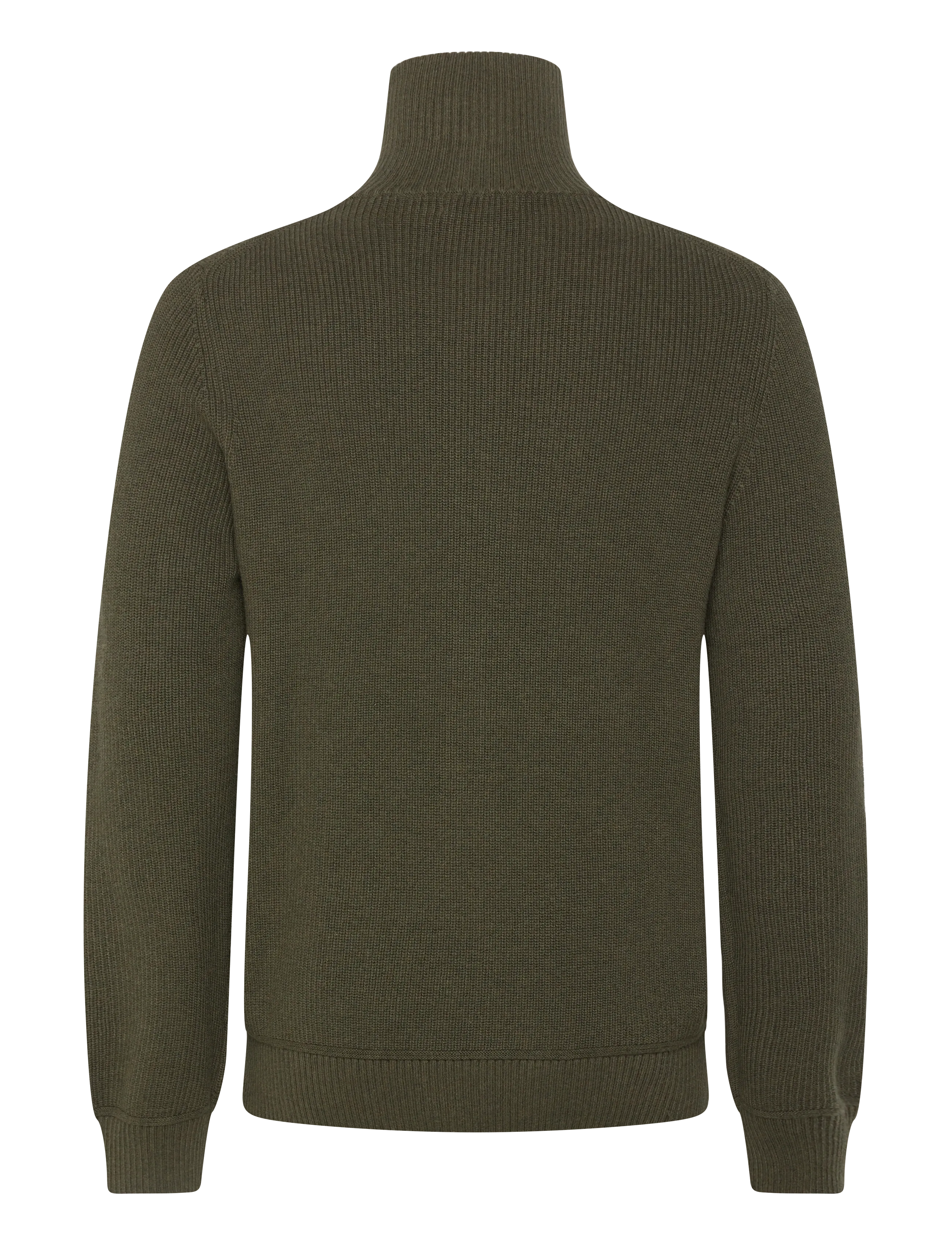 Morris - Bernard Zip Cardigan - olive - 2