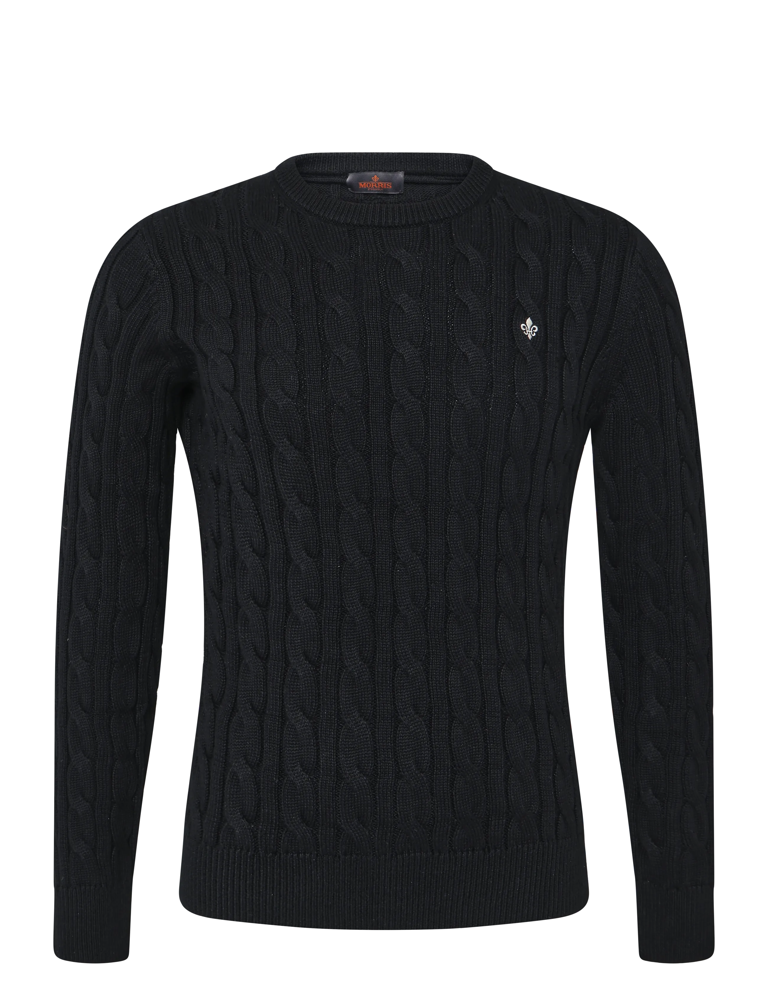 Morris Nathan Cable Oneck - Morris Stockholm - BLACK / black