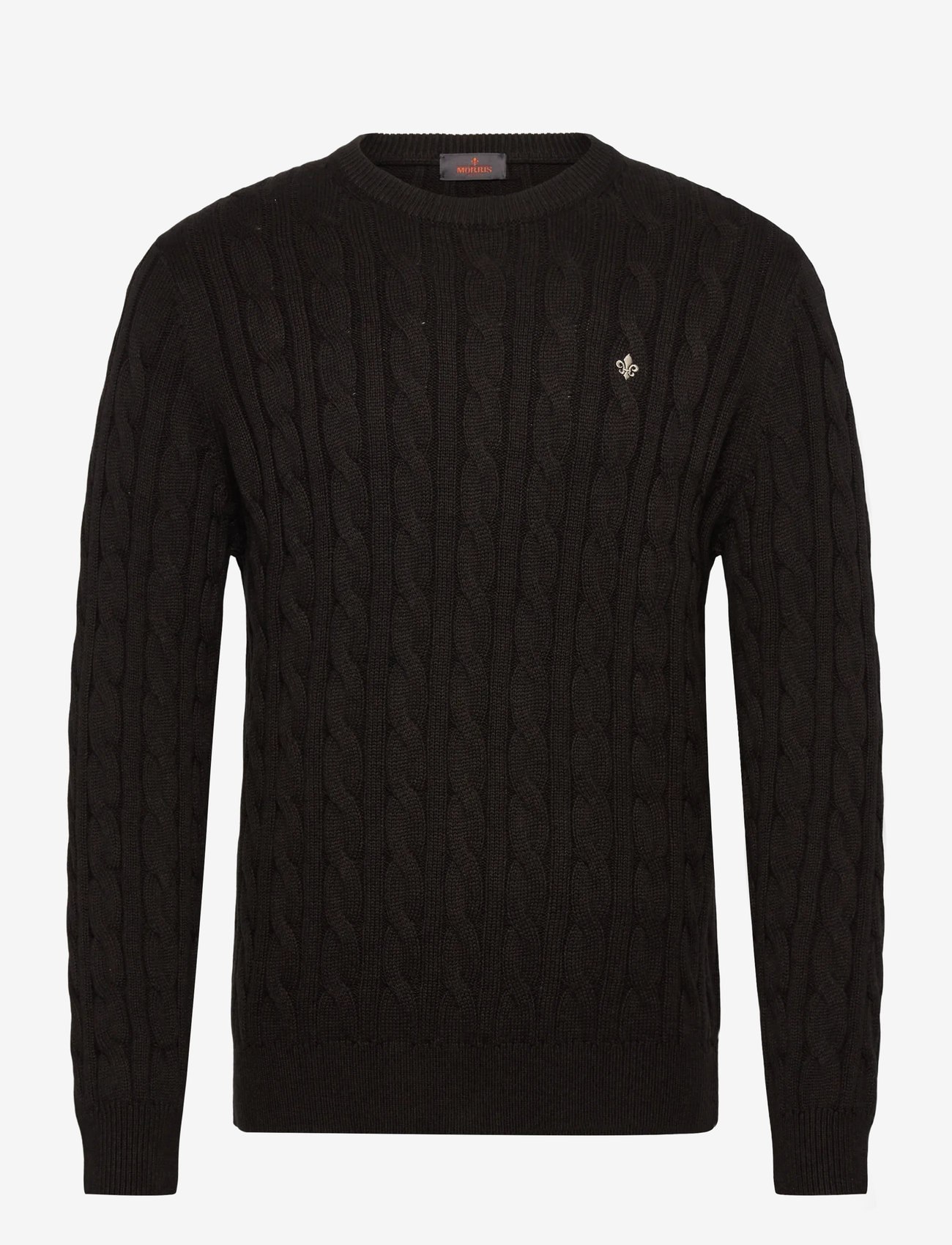 Morris - Nathan Cable Oneck - efterårstøj - brown - 0