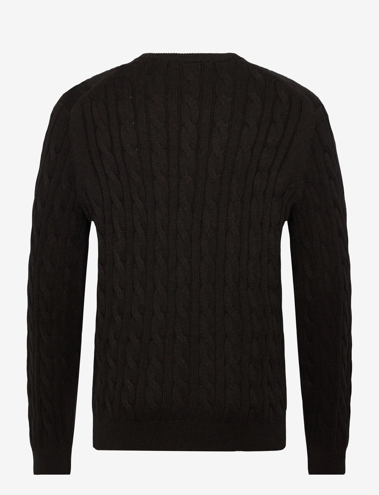 Morris - Nathan Cable Oneck - efterårstøj - brown - 1