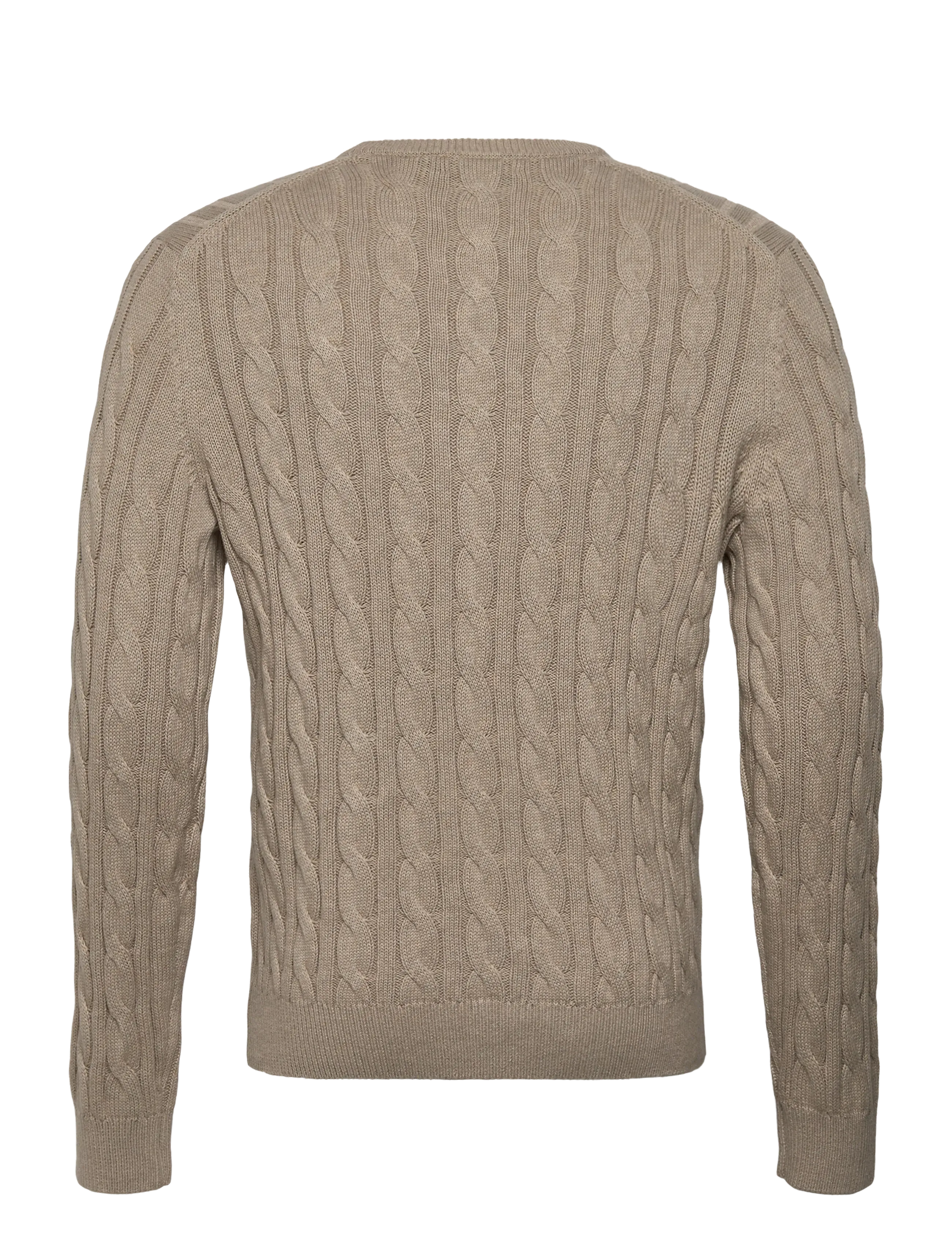 Morris - Nathan Cable Oneck - Ümmarguse kaelusega kudumid - khaki - 1