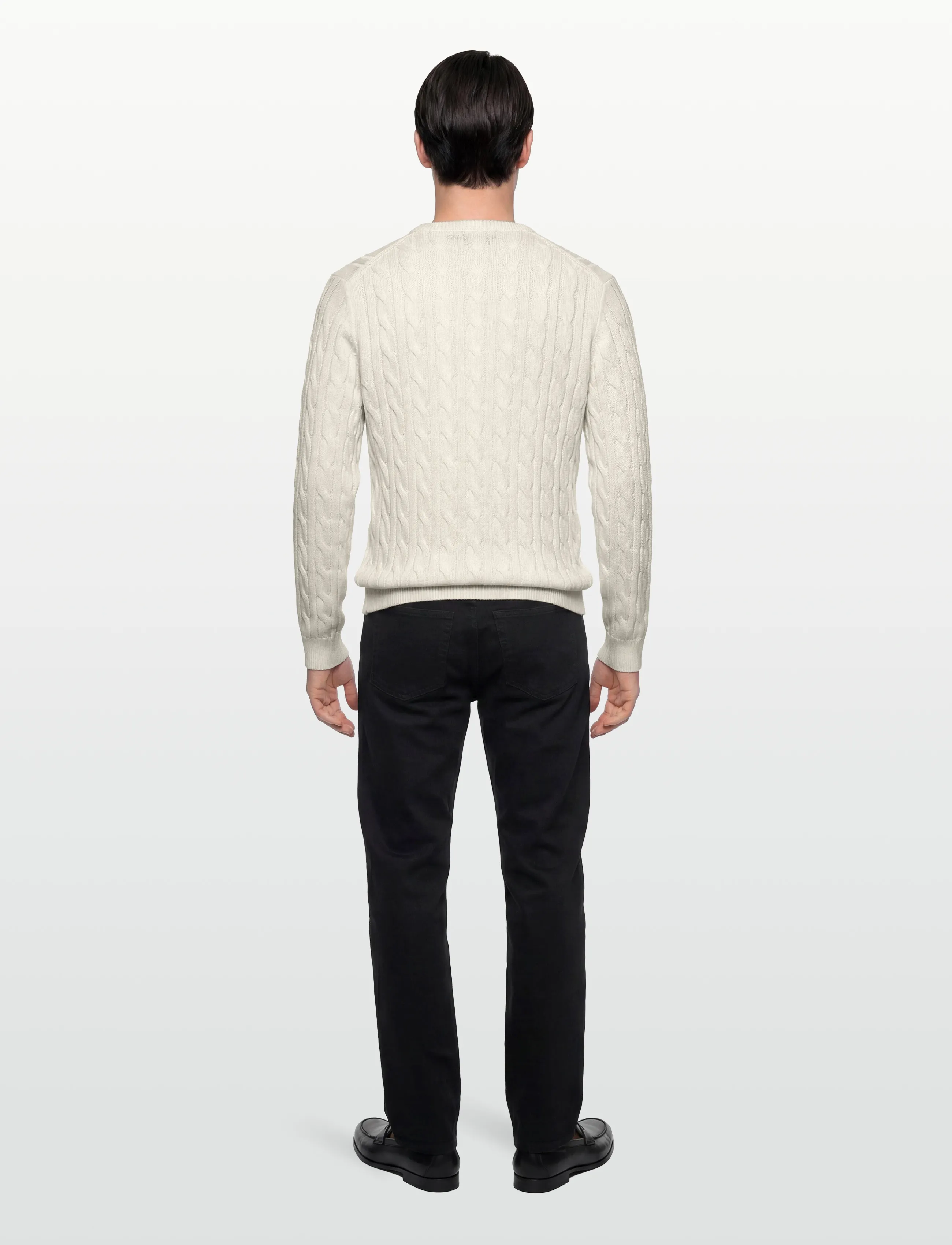Morris - Nathan Cable Oneck - Ümmarguse kaelusega kudumid - off white - 4