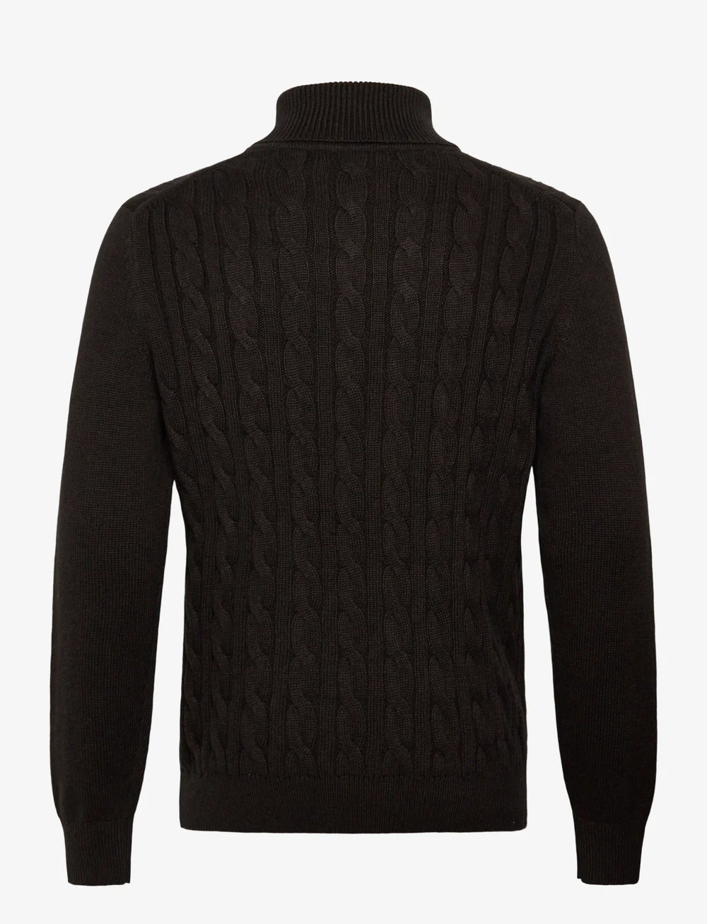 Morris - Nathan Cable Roller Neck - rollkragen - brown - 1