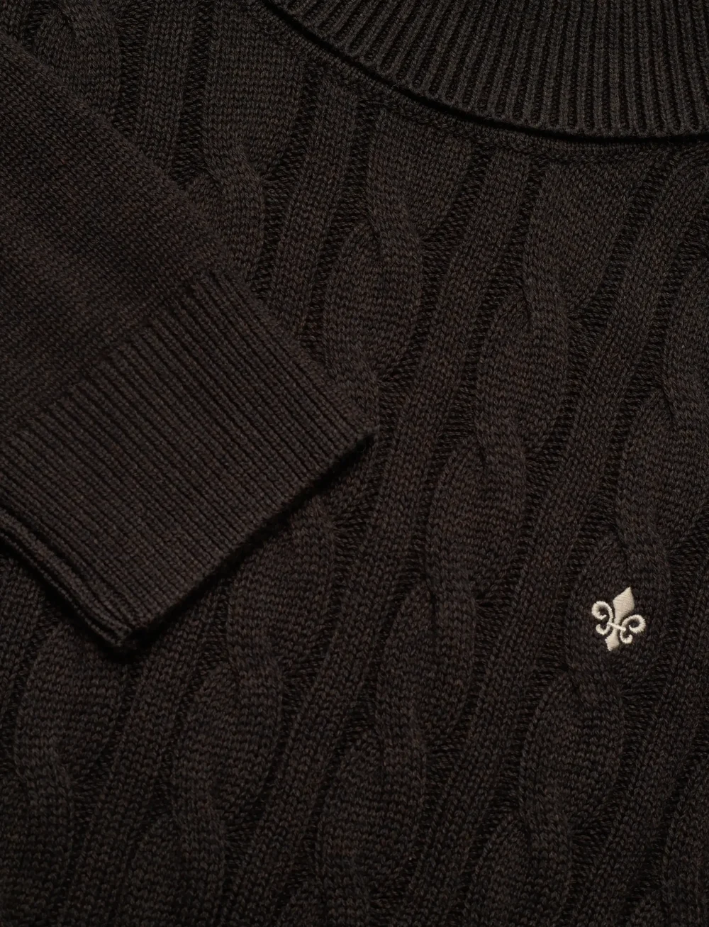 Morris - Nathan Cable Roller Neck - rollkragen - brown - 2