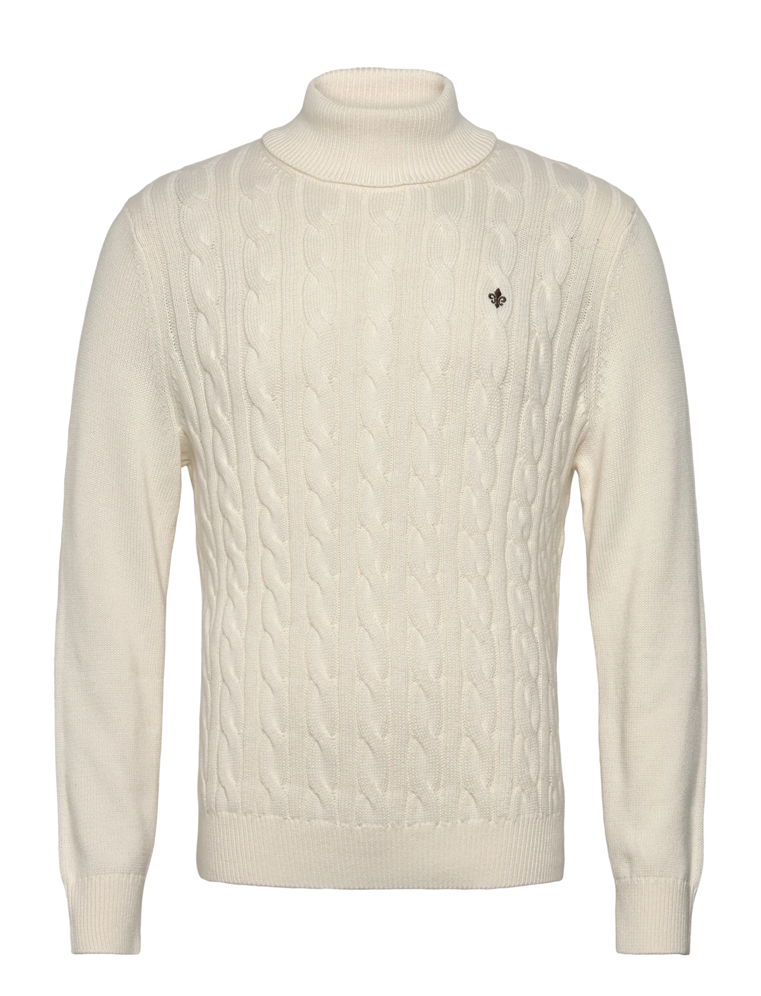 MORRIS Nathan Cable Roller Neck Weiß - XXL - Herren