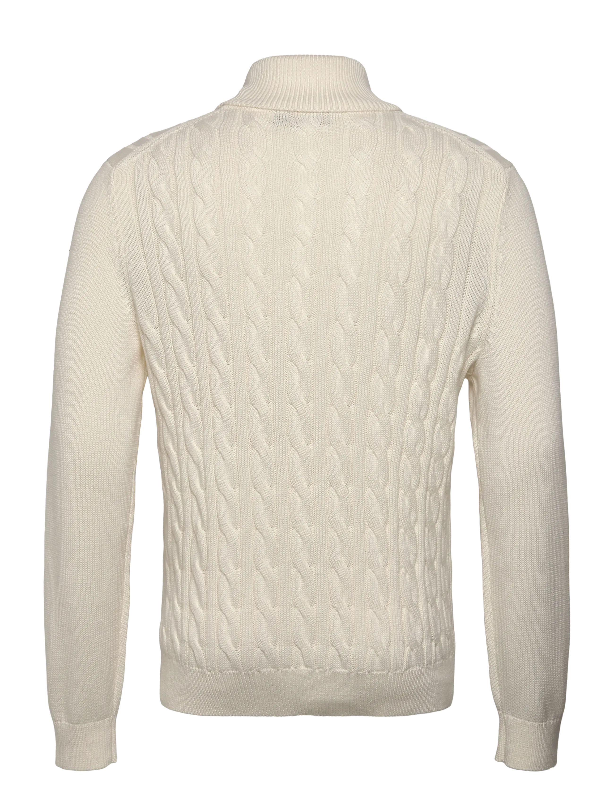 Morris - Nathan Cable Roller Neck - kõrge kaelusega - off white - 2