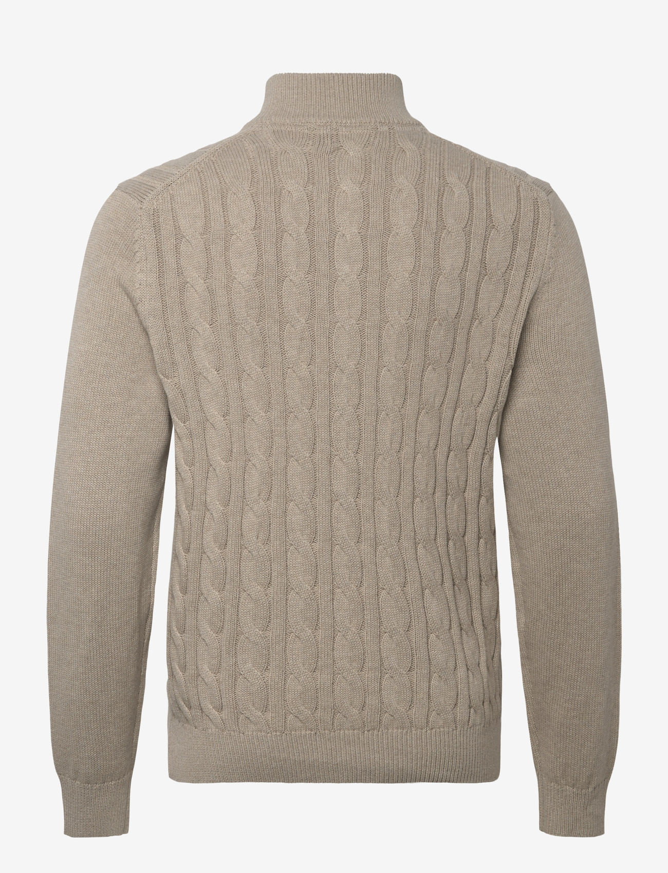 Morris - Nathan Cable Half Zip - men - khaki - 1
