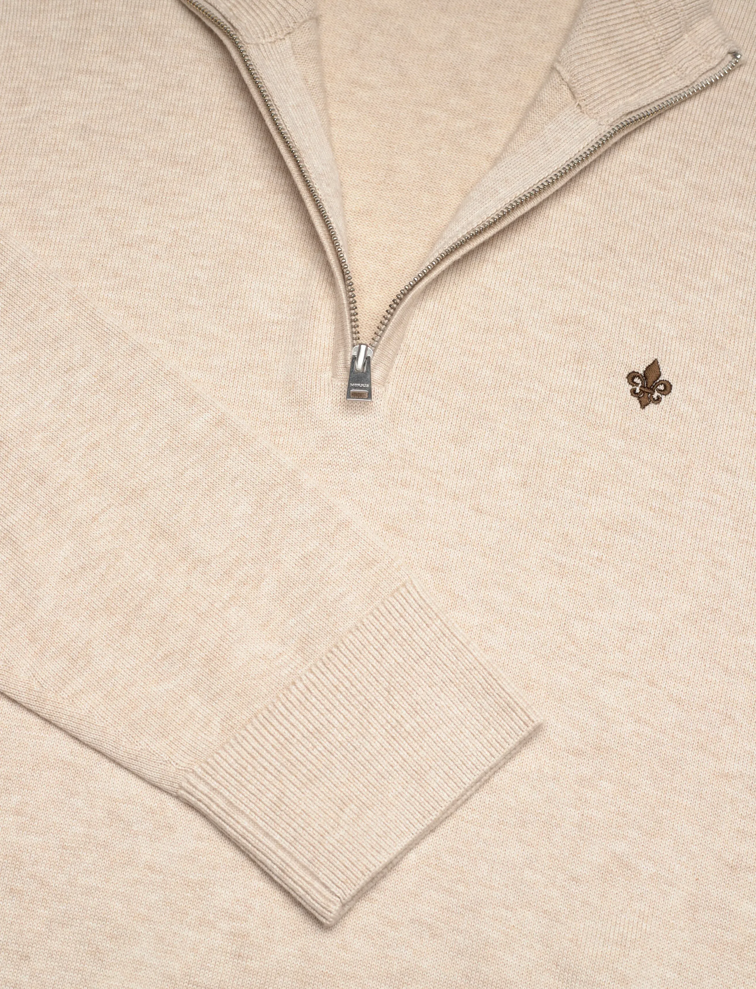 Morris - Brian Half Zip - kudumid - khaki - 2