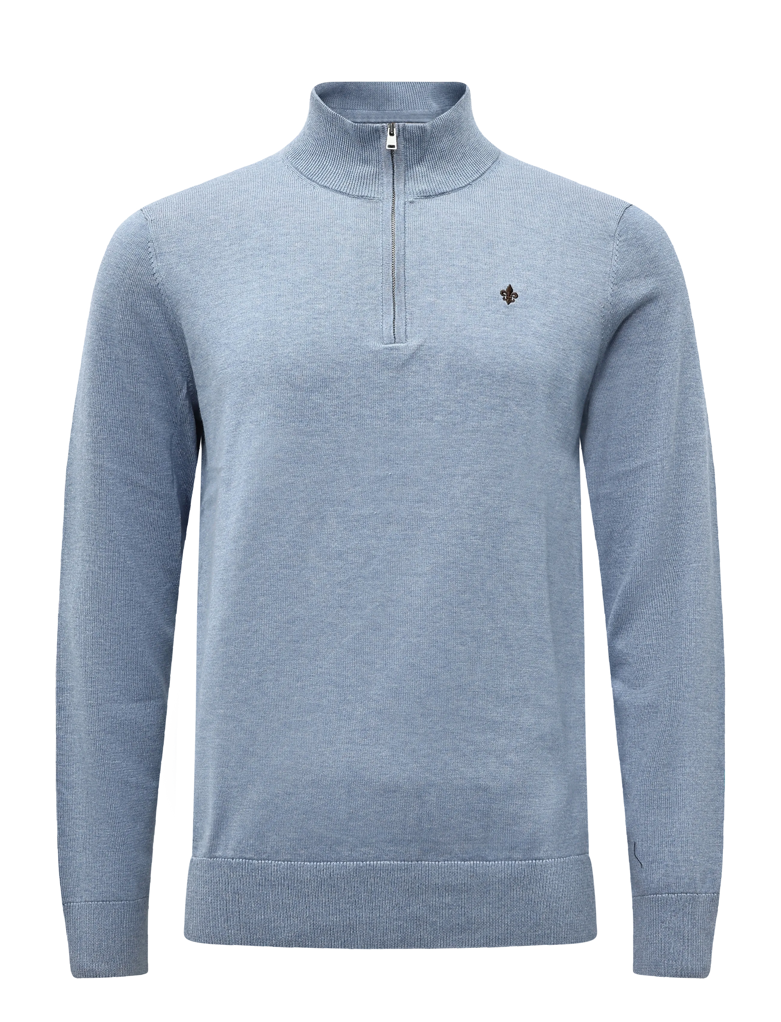 Morris Brian Half Zip - Morris Stockholm - LIGHT BLUE / blue