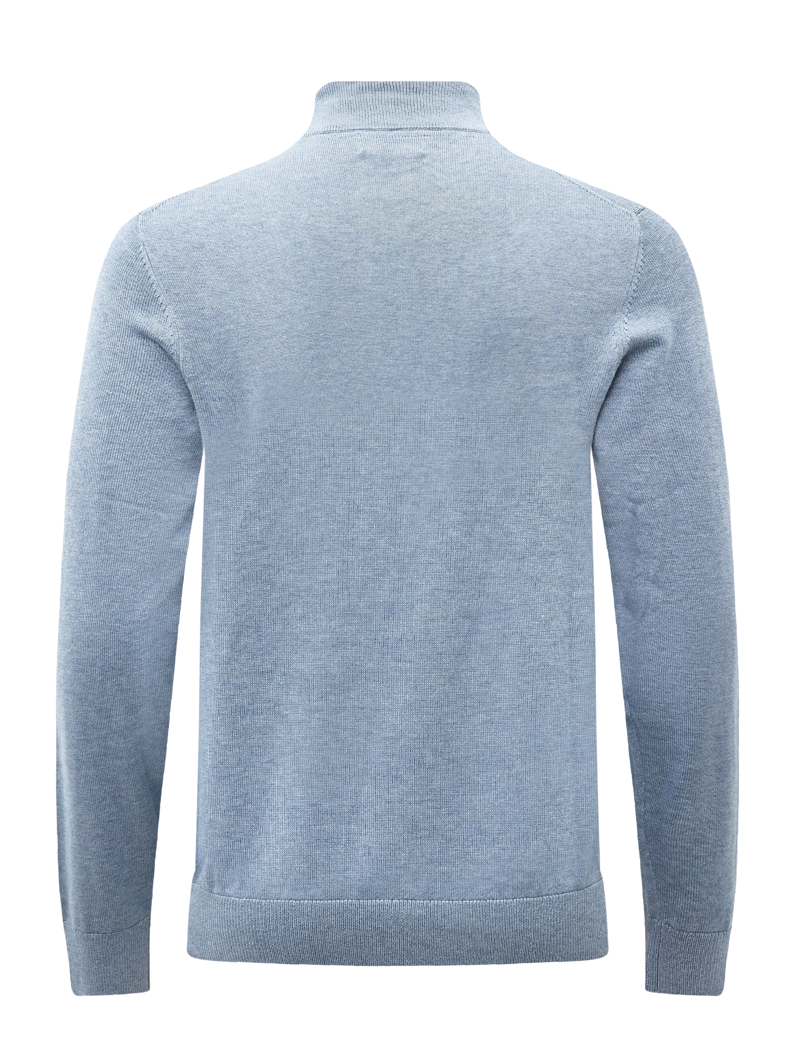 Morris - Brian Half Zip - poolpika lukuga džemprid - light blue - 1