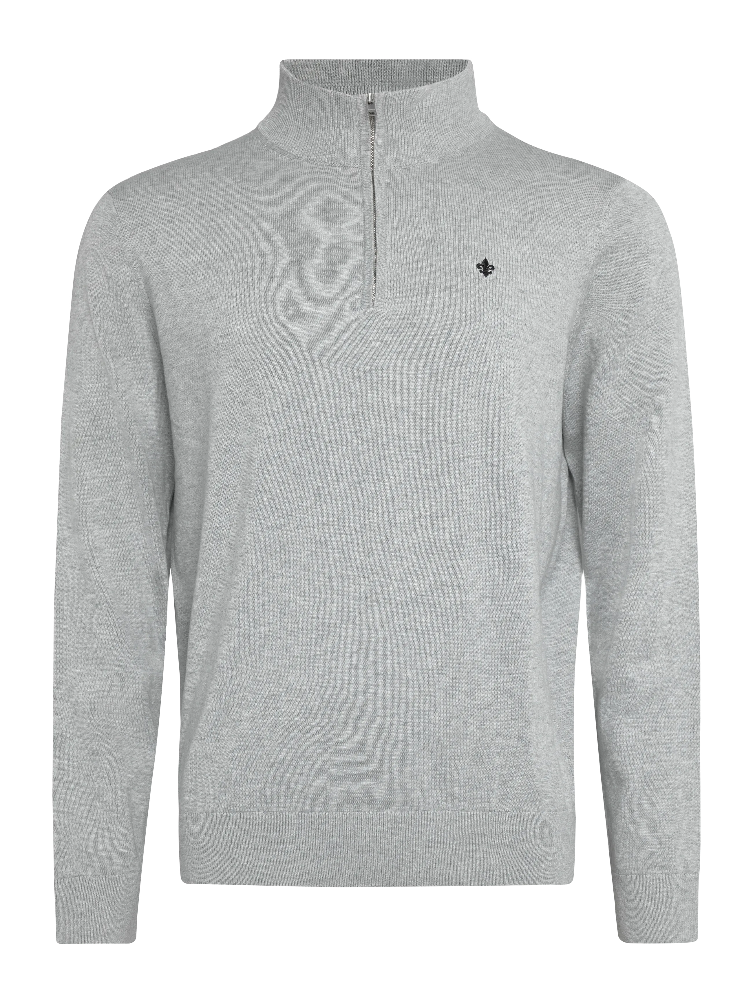 Morris Brian Half Zip - Kudumid - LIGHT GREY / grey