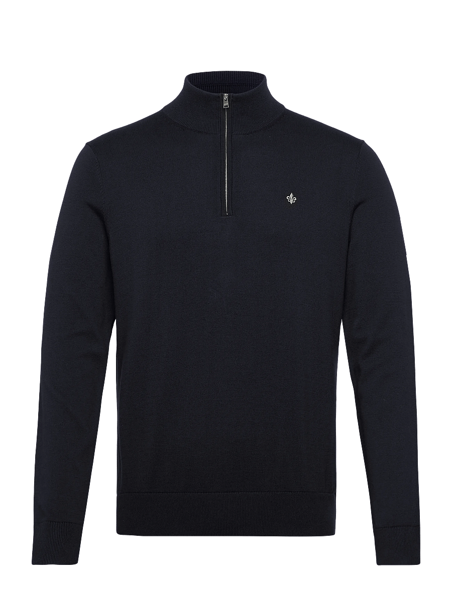 Morris - Brian Half Zip - half zip-tröjor - old blue - 0