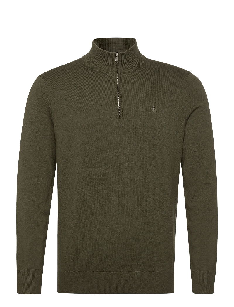 Morris - Brian Half Zip - half zip-tröjor - olive - 0