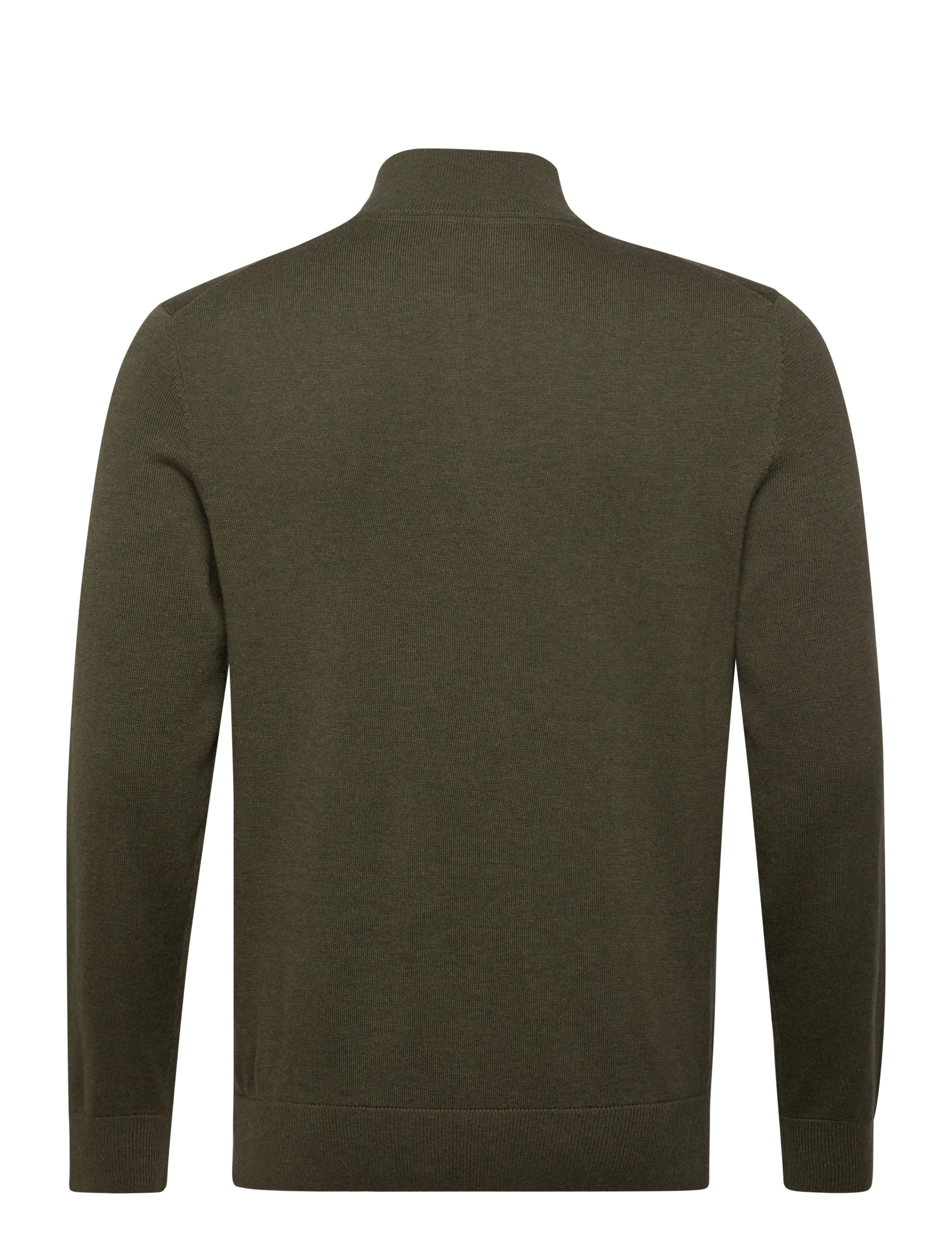 Morris - Brian Half Zip - puolivetoketjulliset neuleet - olive - 1
