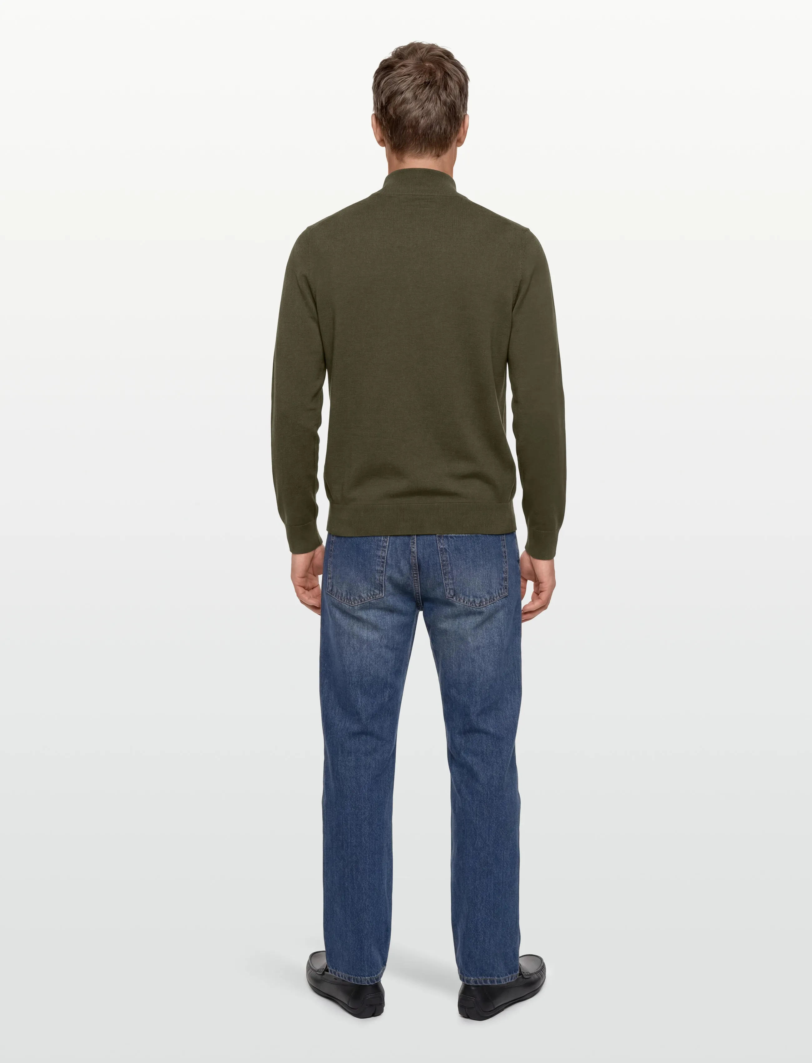 Morris - Brian Half Zip - men - olive - 4