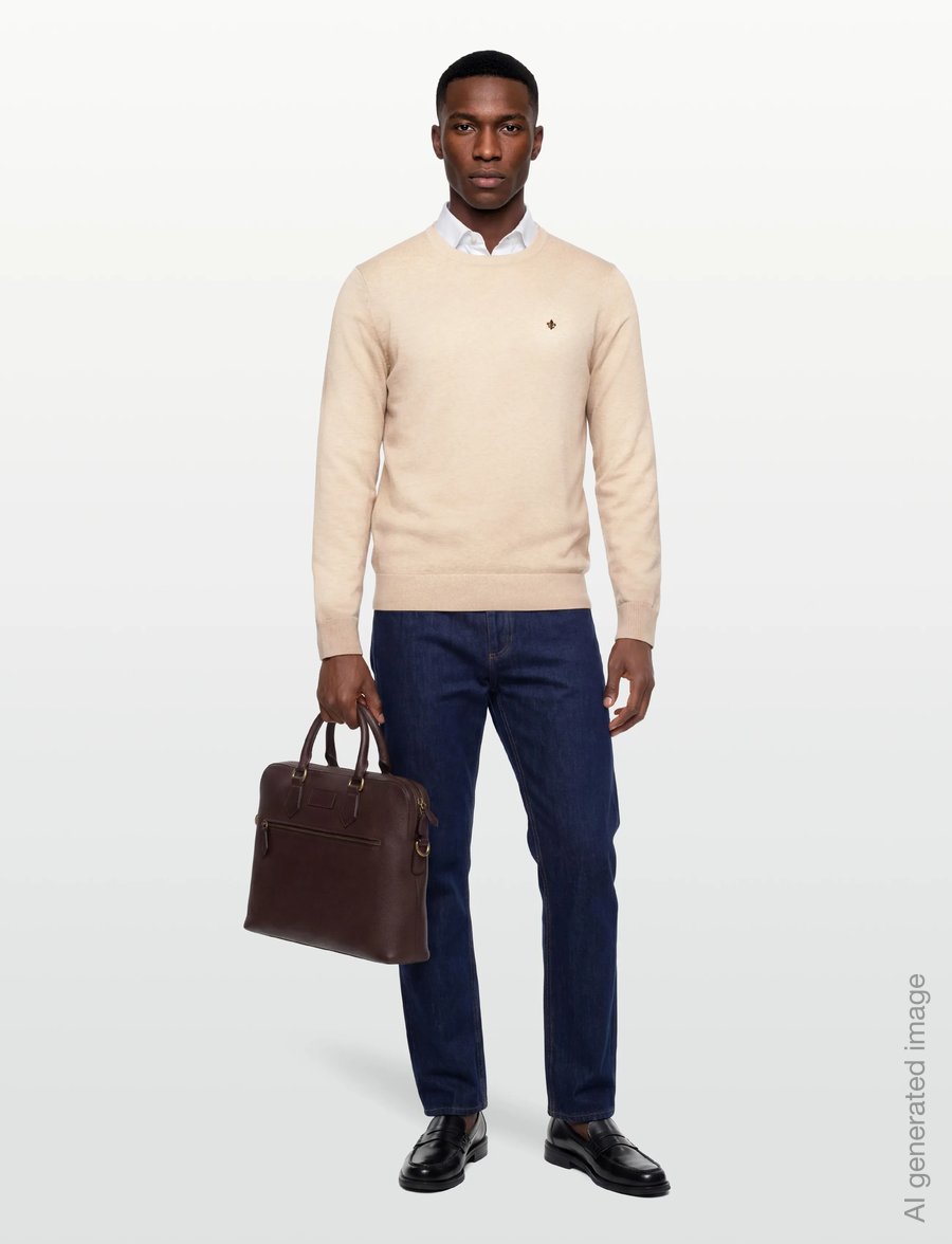 Morris - Brian Oneck - rund hals - khaki - 0