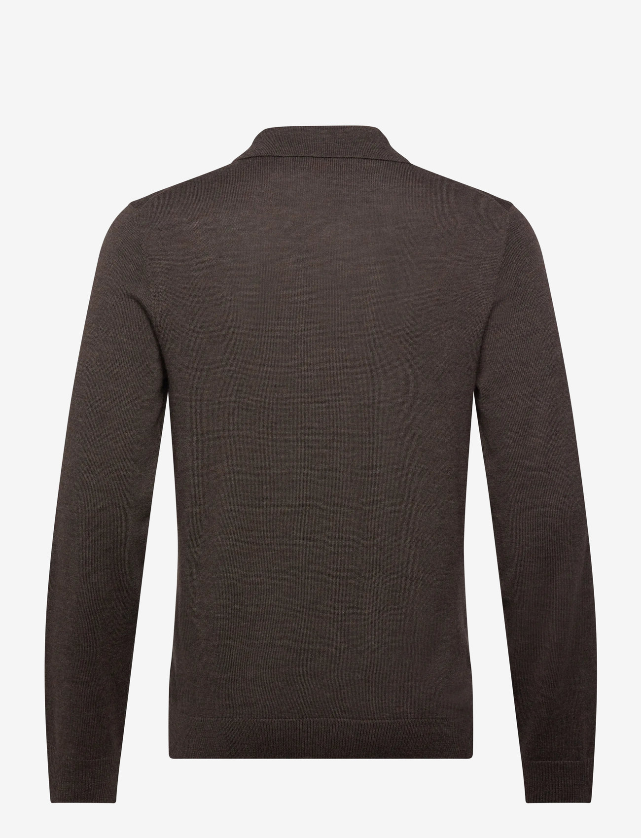 Morris - Merino Polo Knit - polostrik - brown - 1