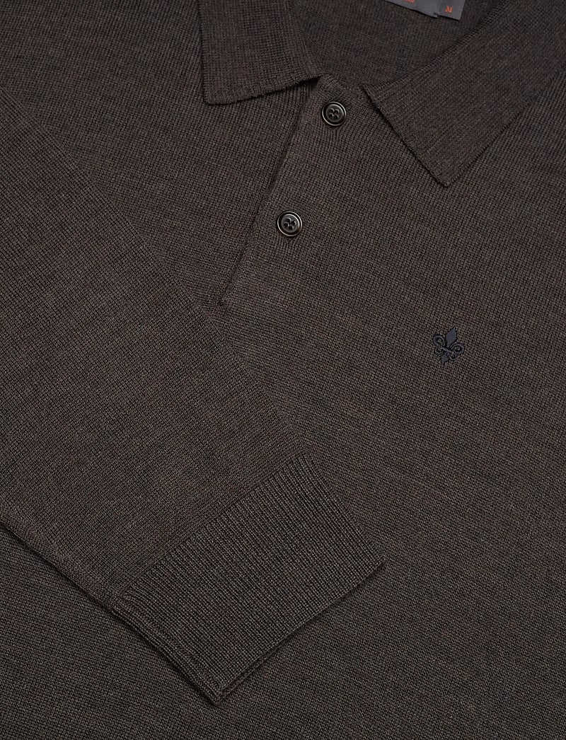 Morris - Merino Polo Knit - polostrik - brown - 2