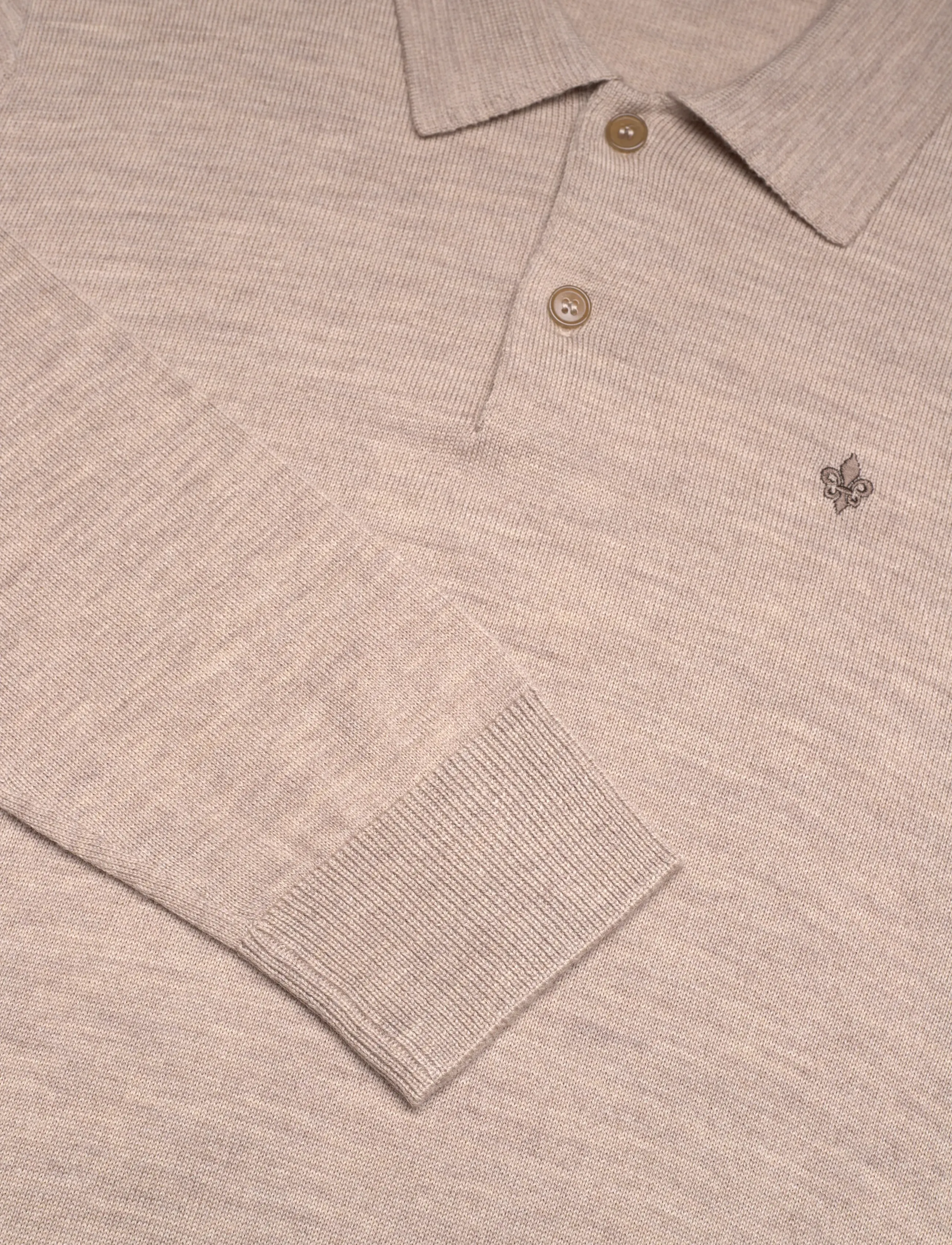 Morris - Merino Polo Knit - megztiniai - khaki - 2