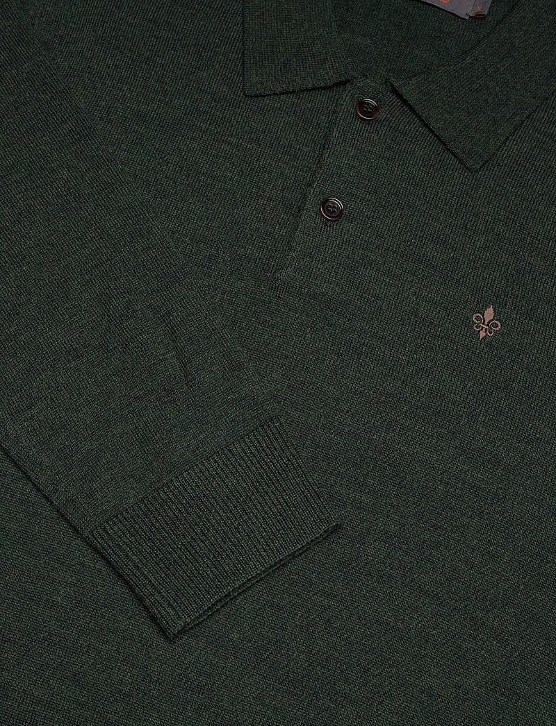 Morris - Merino Polo Knit - polostrik - olive - 2