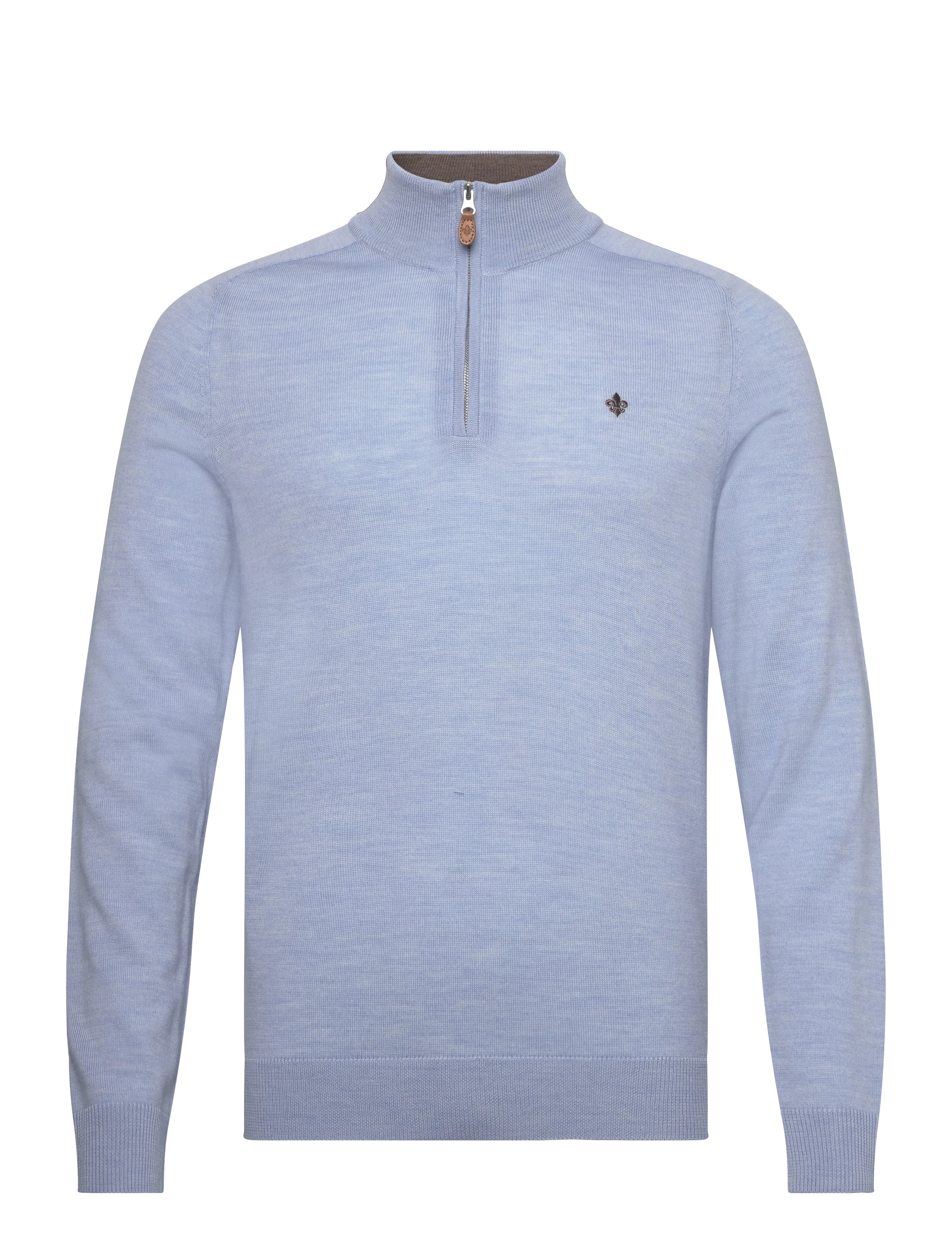 MORRIS Merino John Zip Blau - XL - Herren