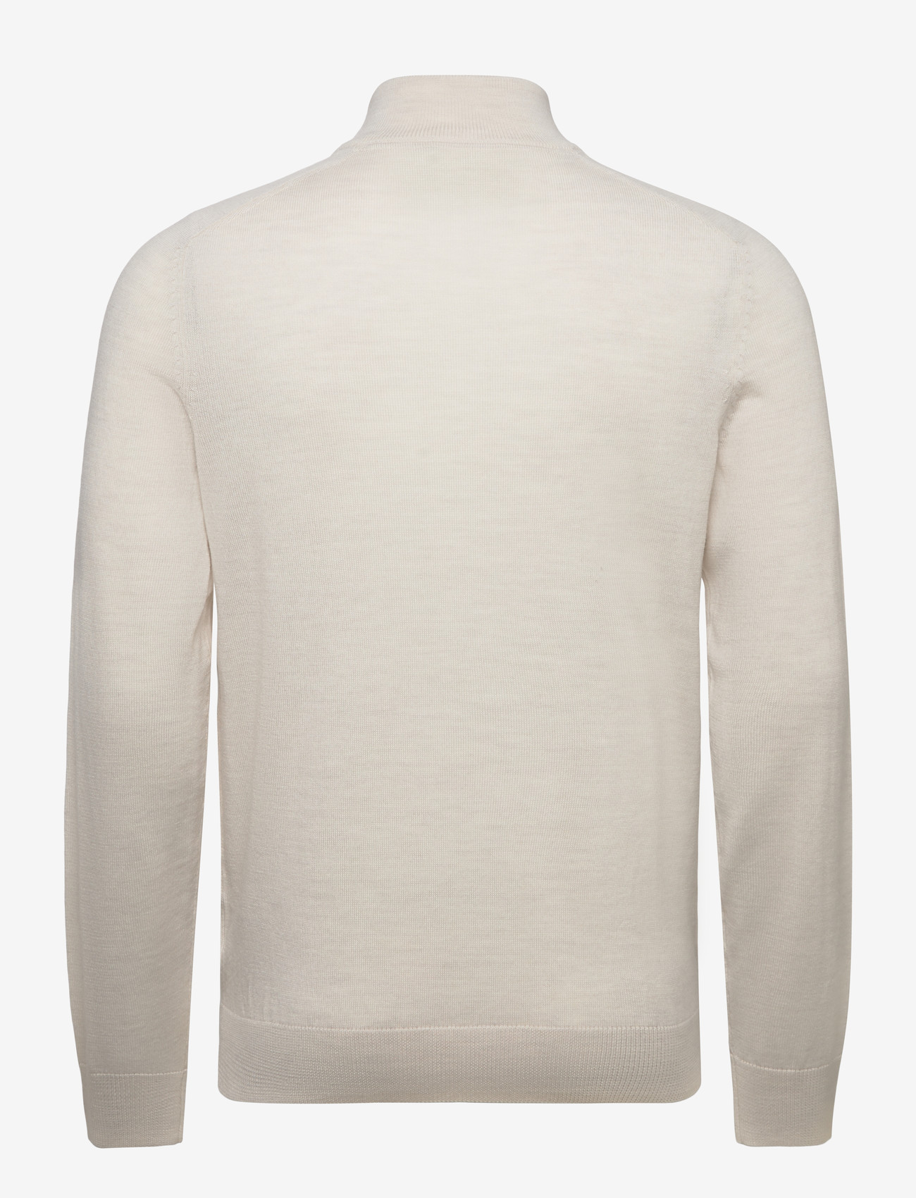 Morris - Merino John Zip - half zip jumpers - off white - 2