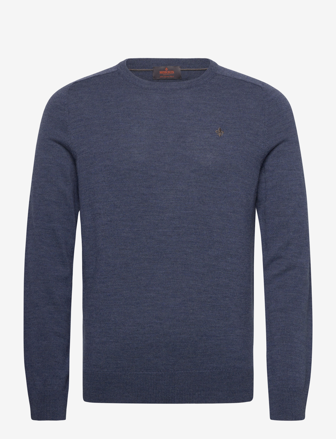 Morris - Merino Oneck - rundhalsad - blue - 1