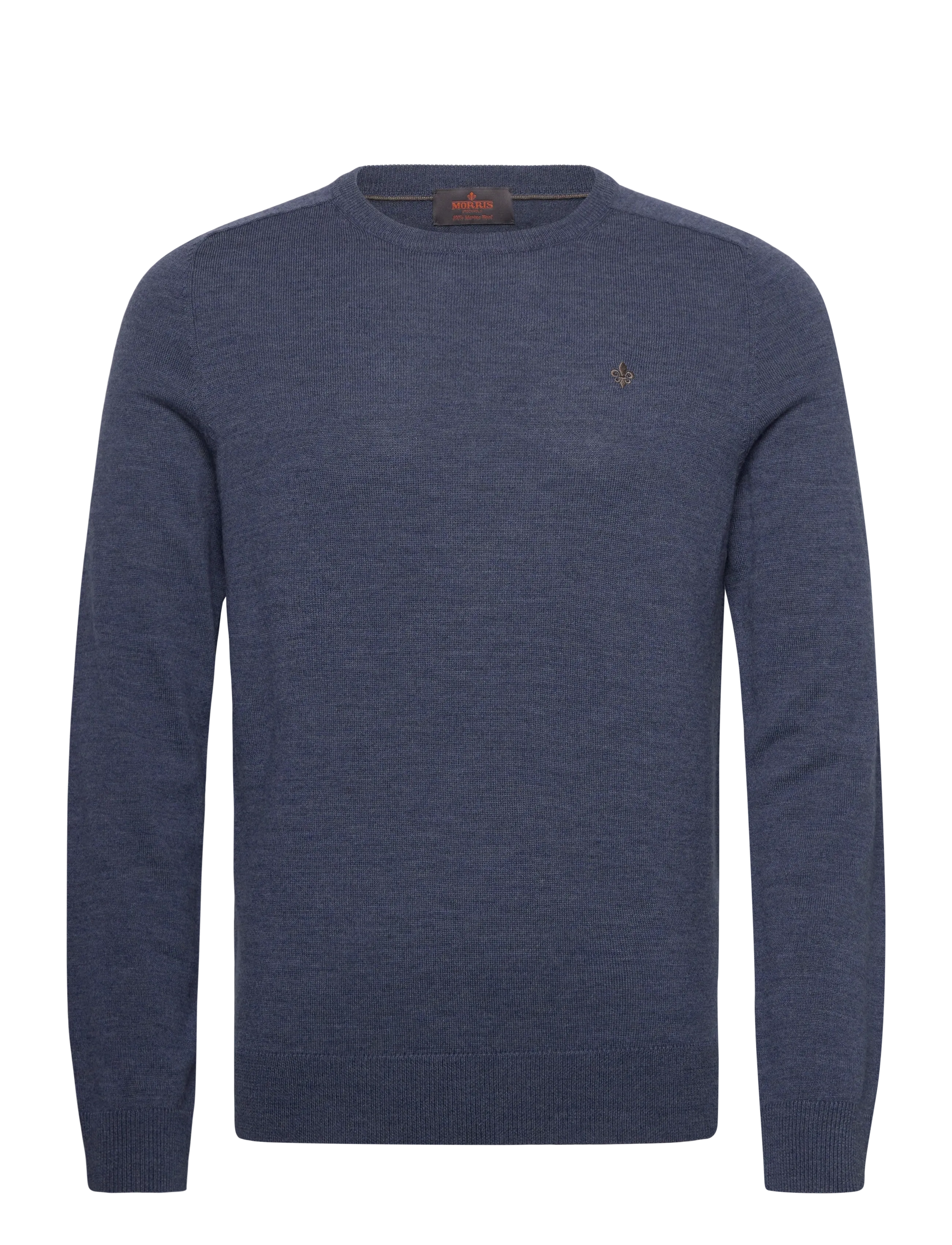 Morris Merino Oneck - Strickmode - BLUE / blue