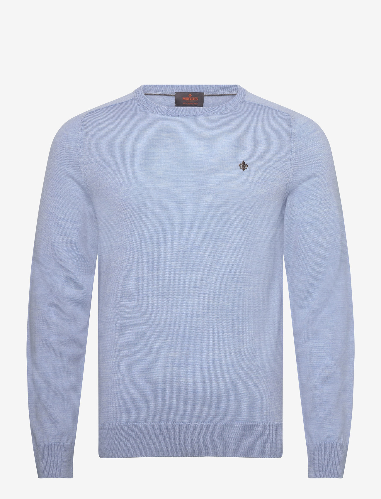 Morris - Merino Oneck - rund hals - light blue - 1