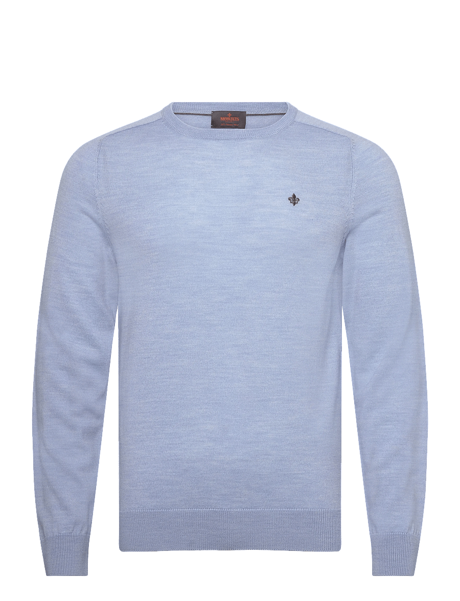 Morris - Merino Oneck - Ümara kaelusega - light blue - 1