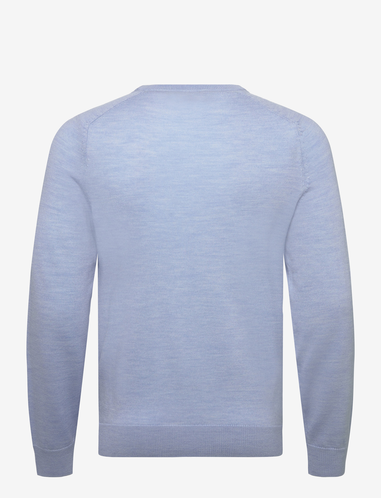 Morris - Merino Oneck - rund hals - light blue - 2