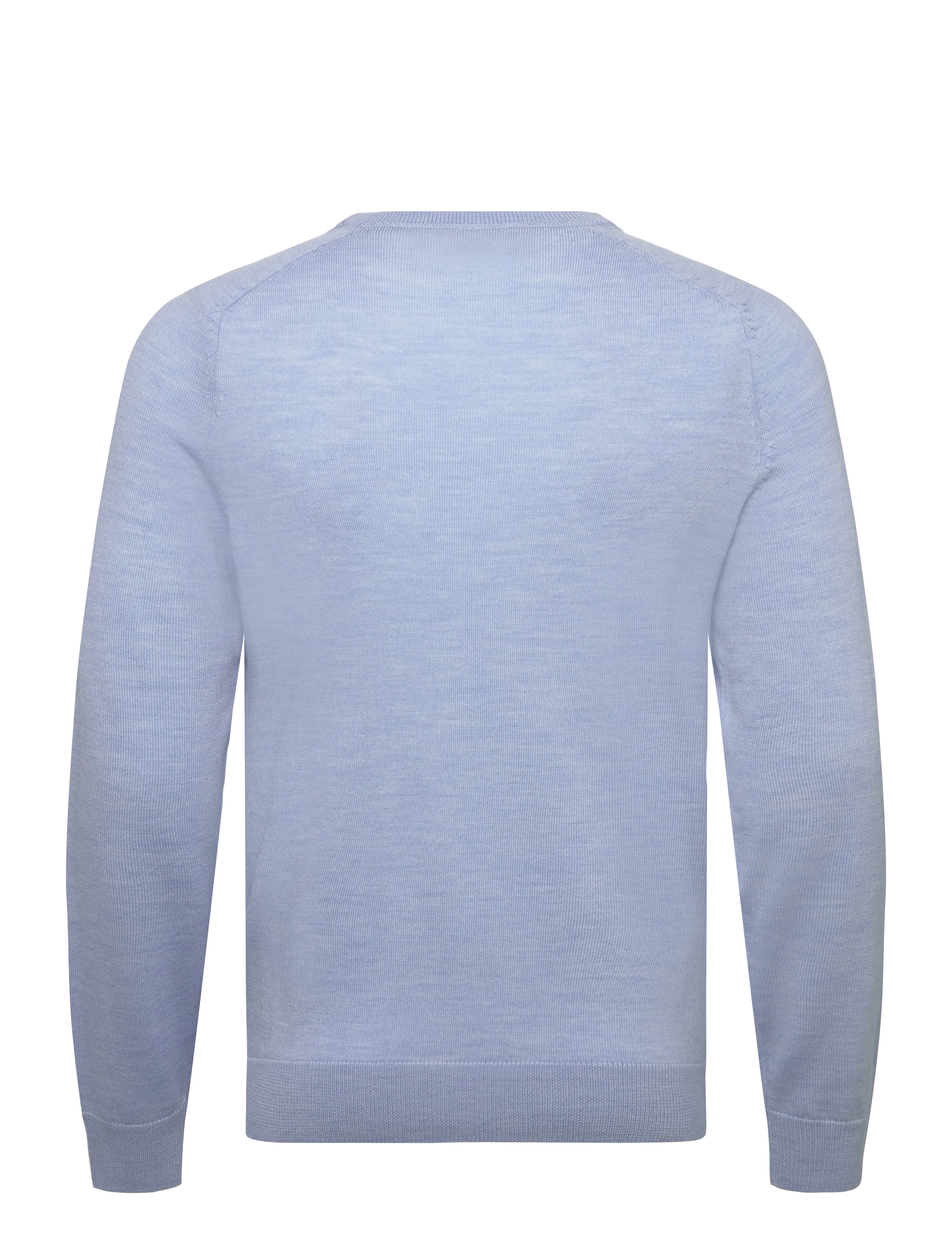 Morris - Merino Oneck - stickade basplagg - light blue - 2