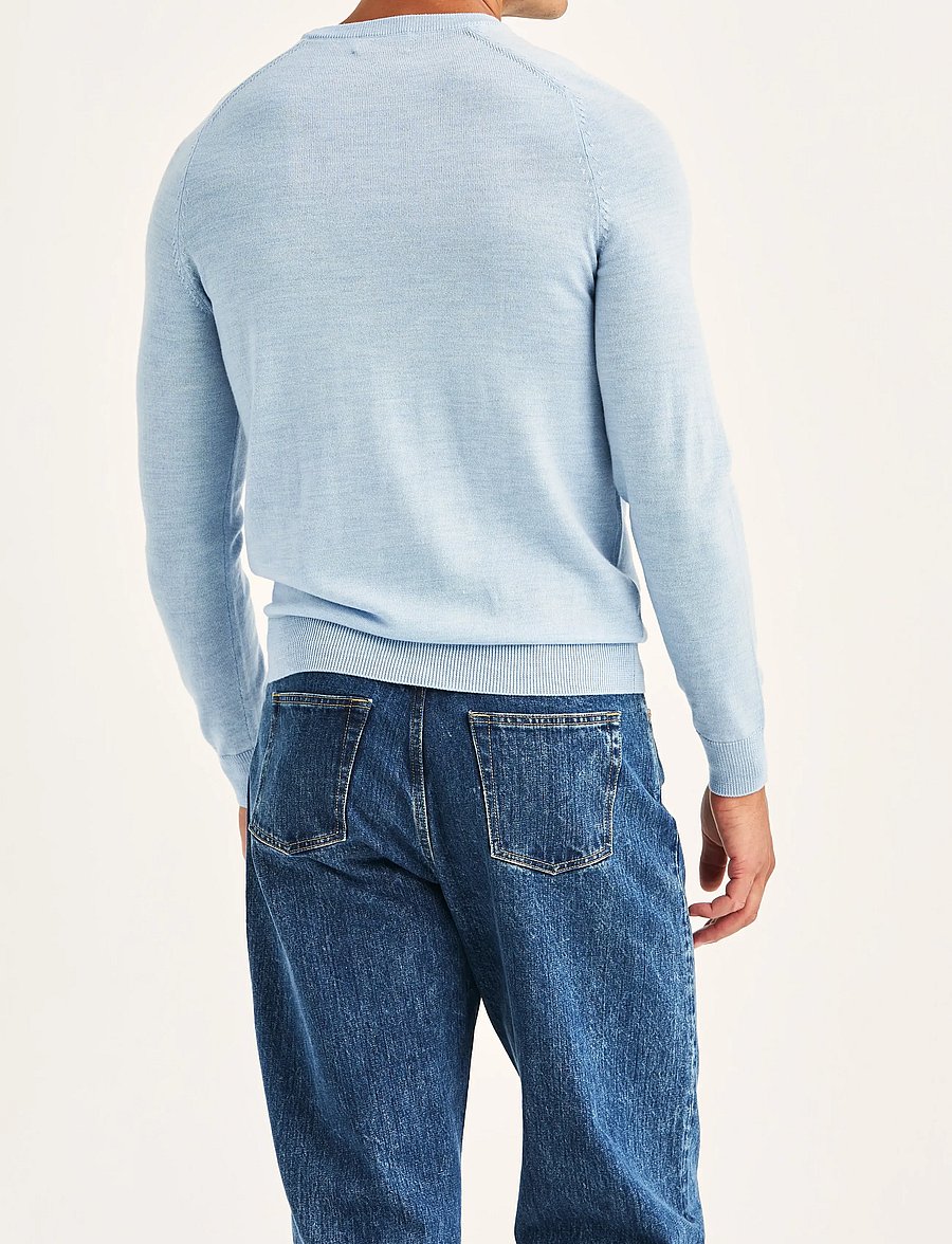 Morris - Merino Oneck - Ümara kaelusega - light blue - 4