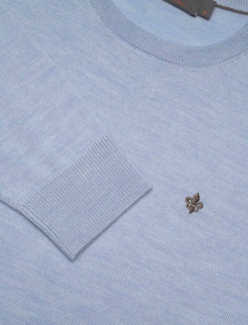 Morris - Merino Oneck - rund hals - light blue - 5
