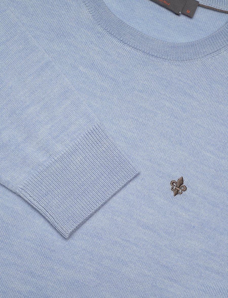 Morris - Merino Oneck - Ümara kaelusega - light blue - 5