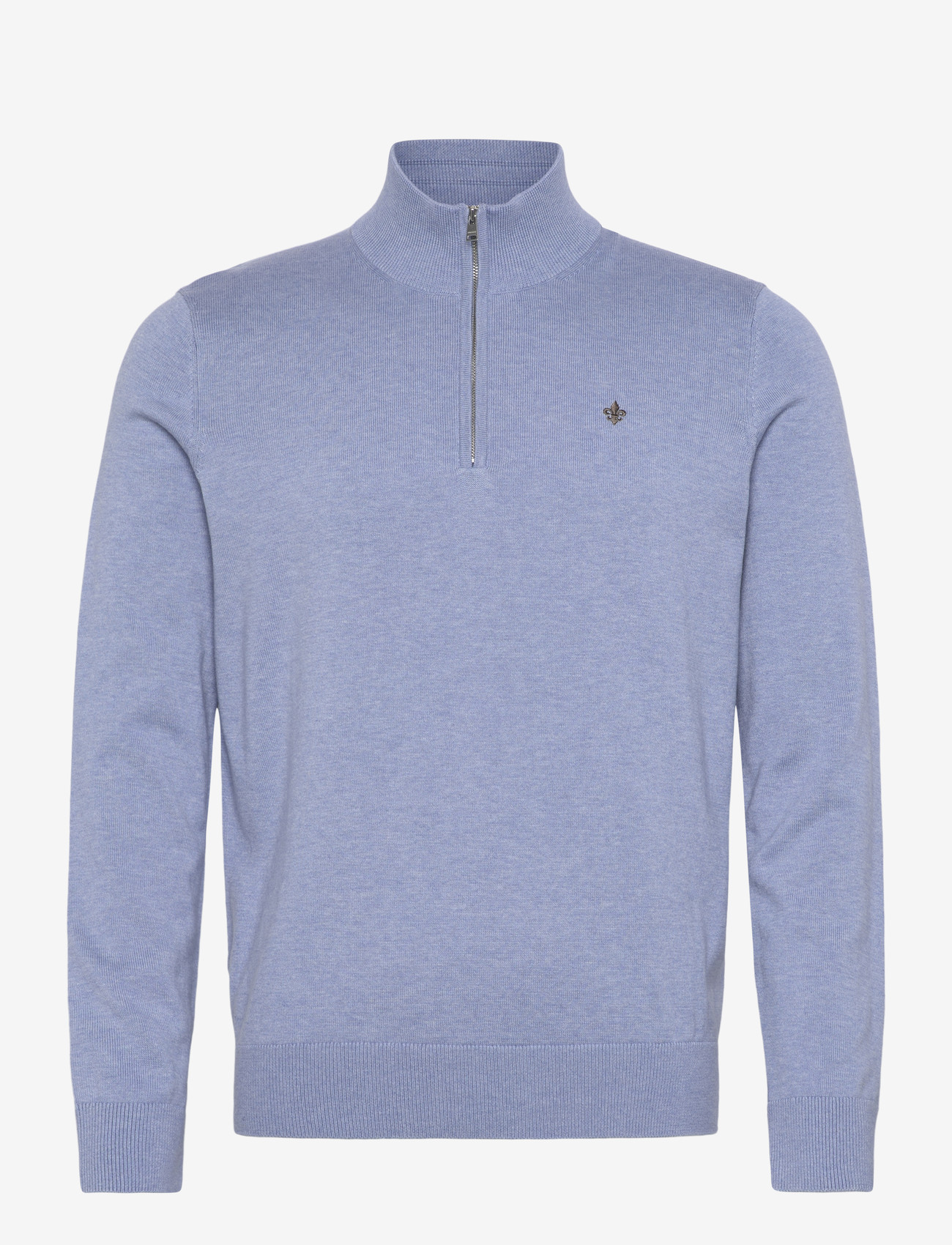 Morris - Riley Half Zip - halfzip strik - blue - 1