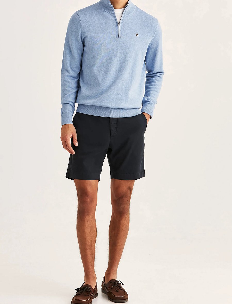 Morris - Riley Half Zip - half zip-tröjor - blue - 3