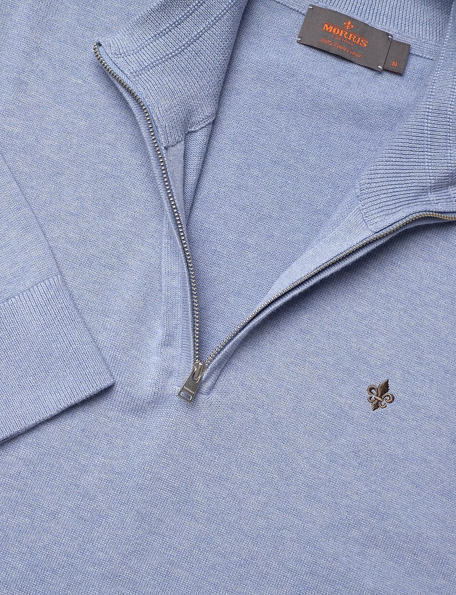 Morris - Riley Half Zip - half zip-tröjor - blue - 5