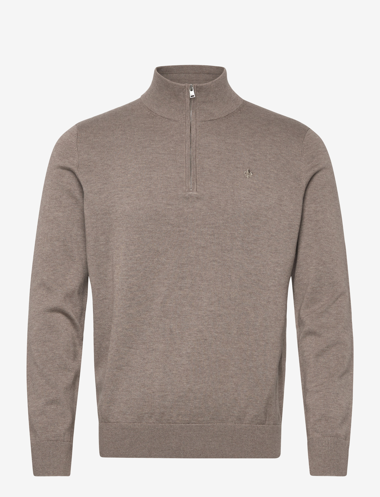 Morris - Riley Half Zip - halfzip strik - brown - 1