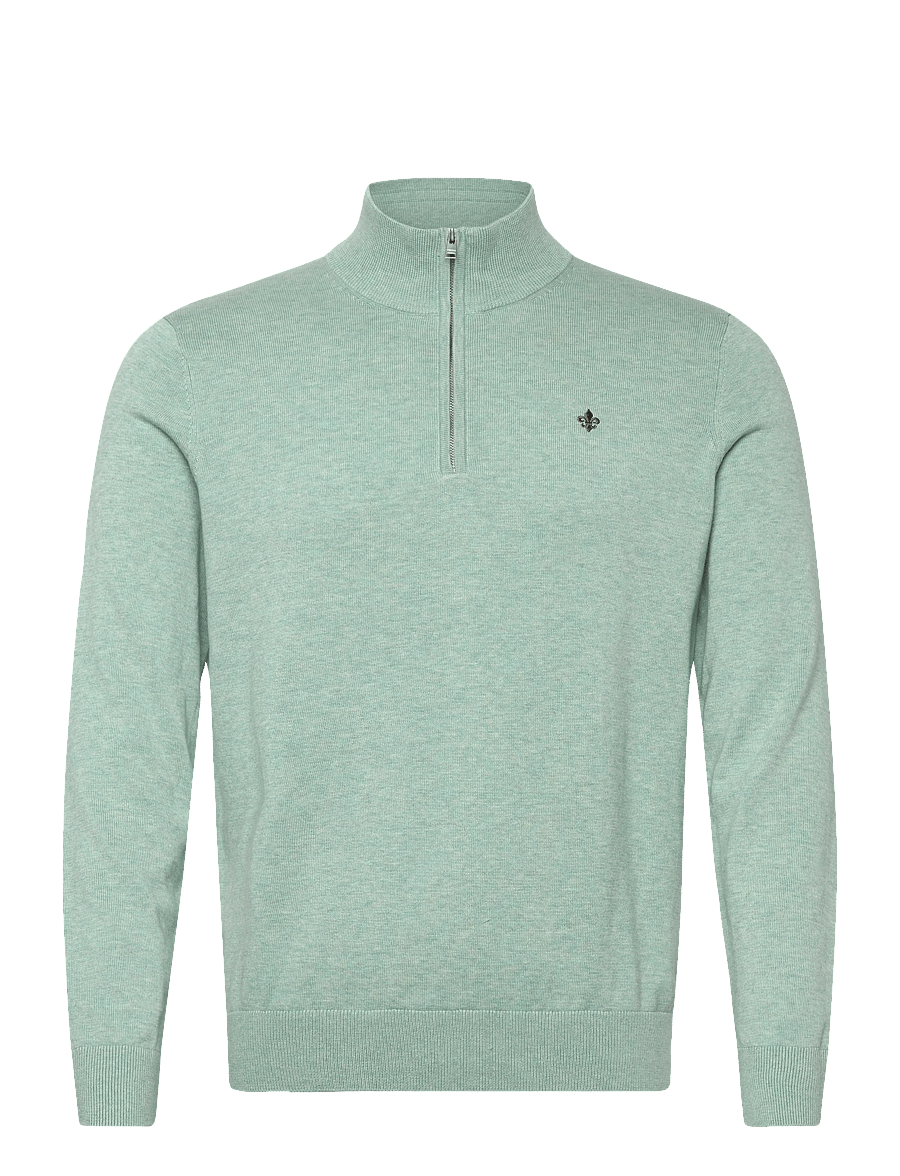 Morris - Riley Half Zip - poolpika lukuga džemprid - green - 1