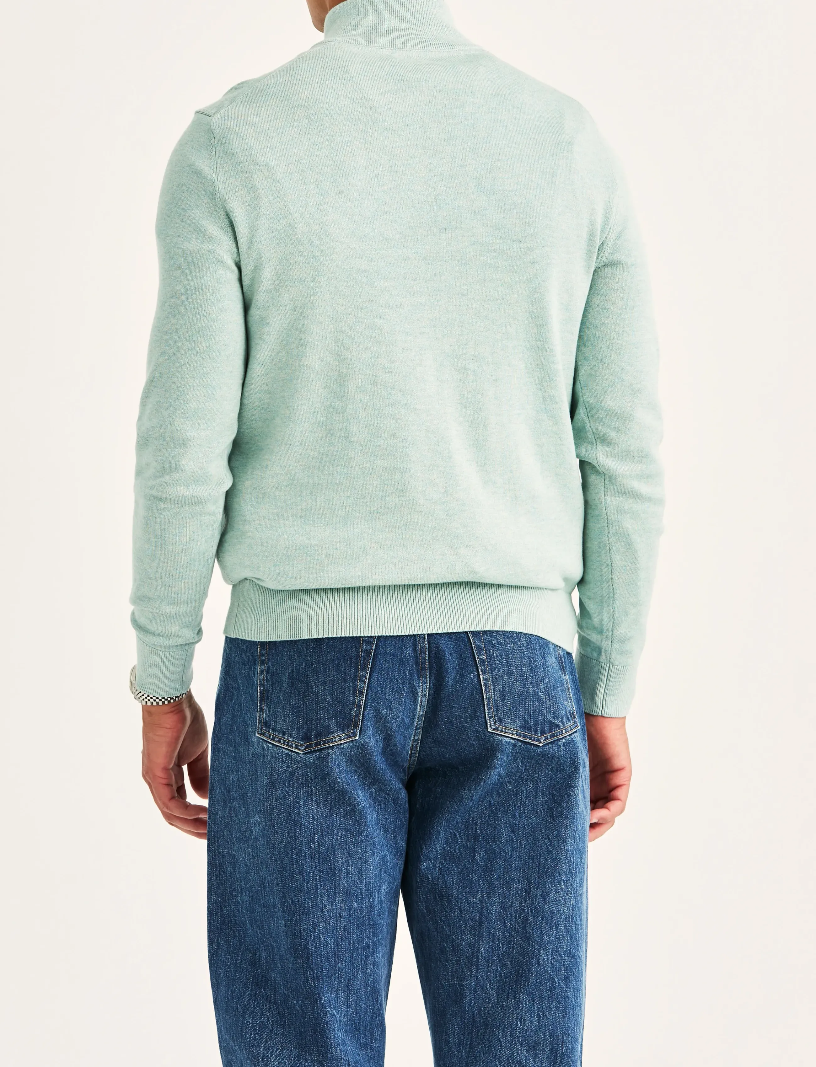 Morris - Riley Half Zip - džemperiai su trumpu užtrauktuku - green - 4