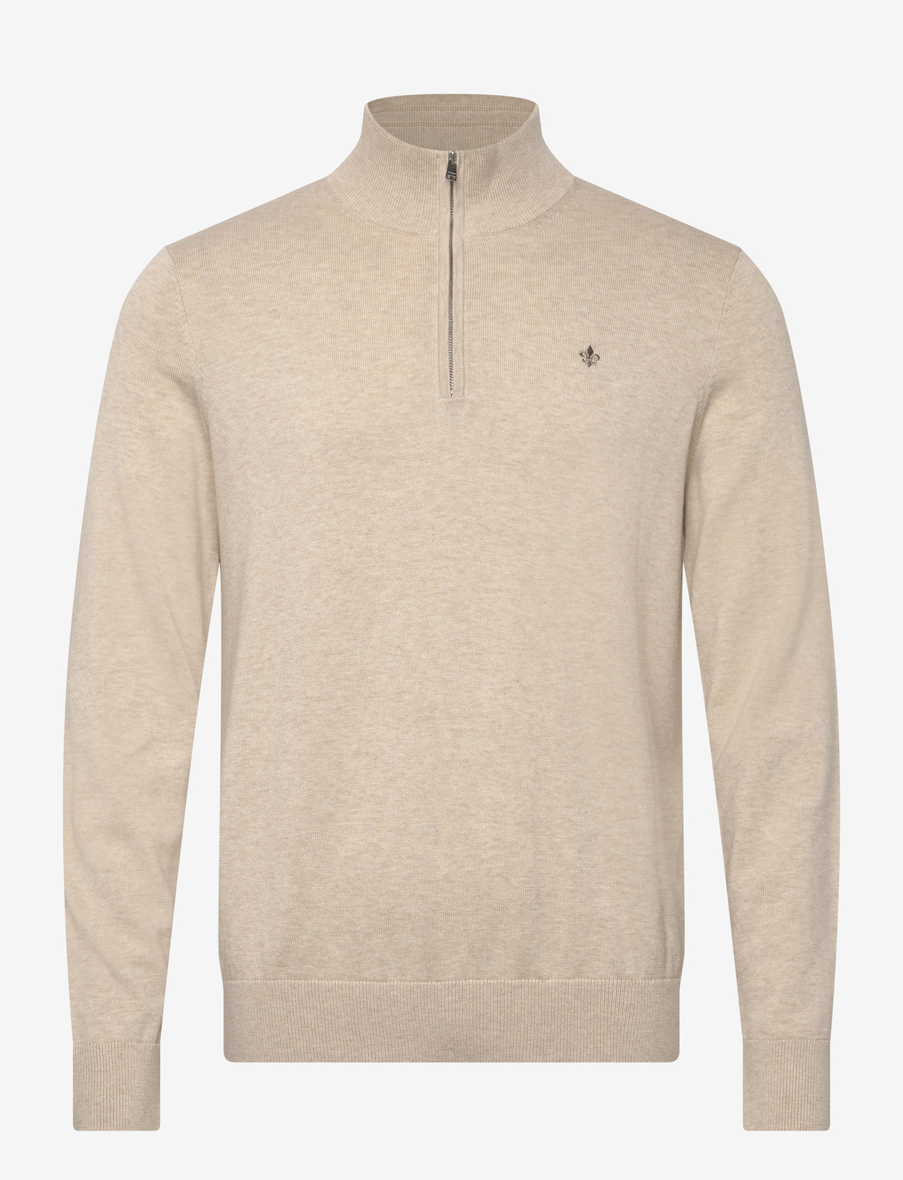 Morris - Riley Half Zip - halfzip strik - khaki - 1