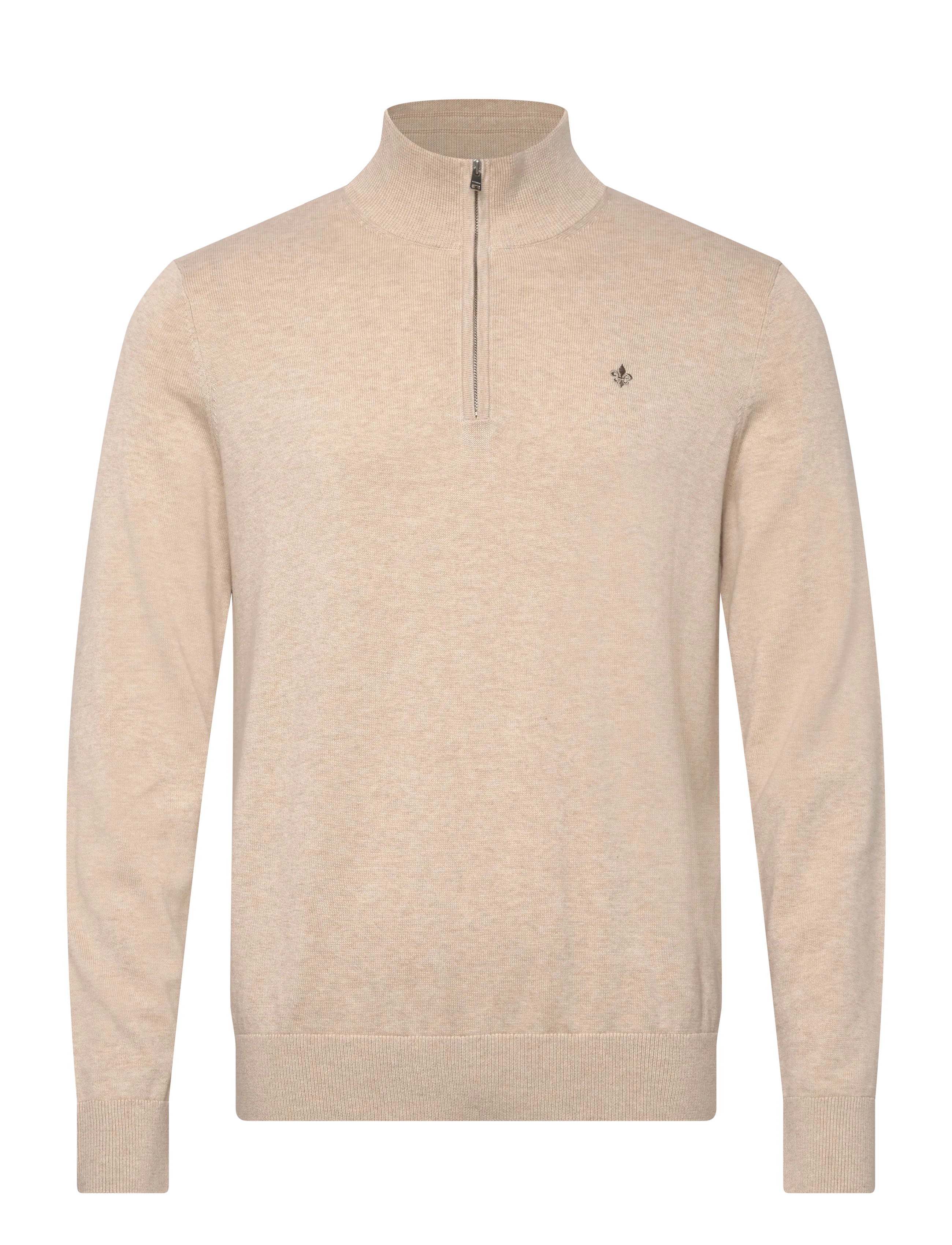 Morris Riley Half Zip - Morris Stockholm - KHAKI / beige